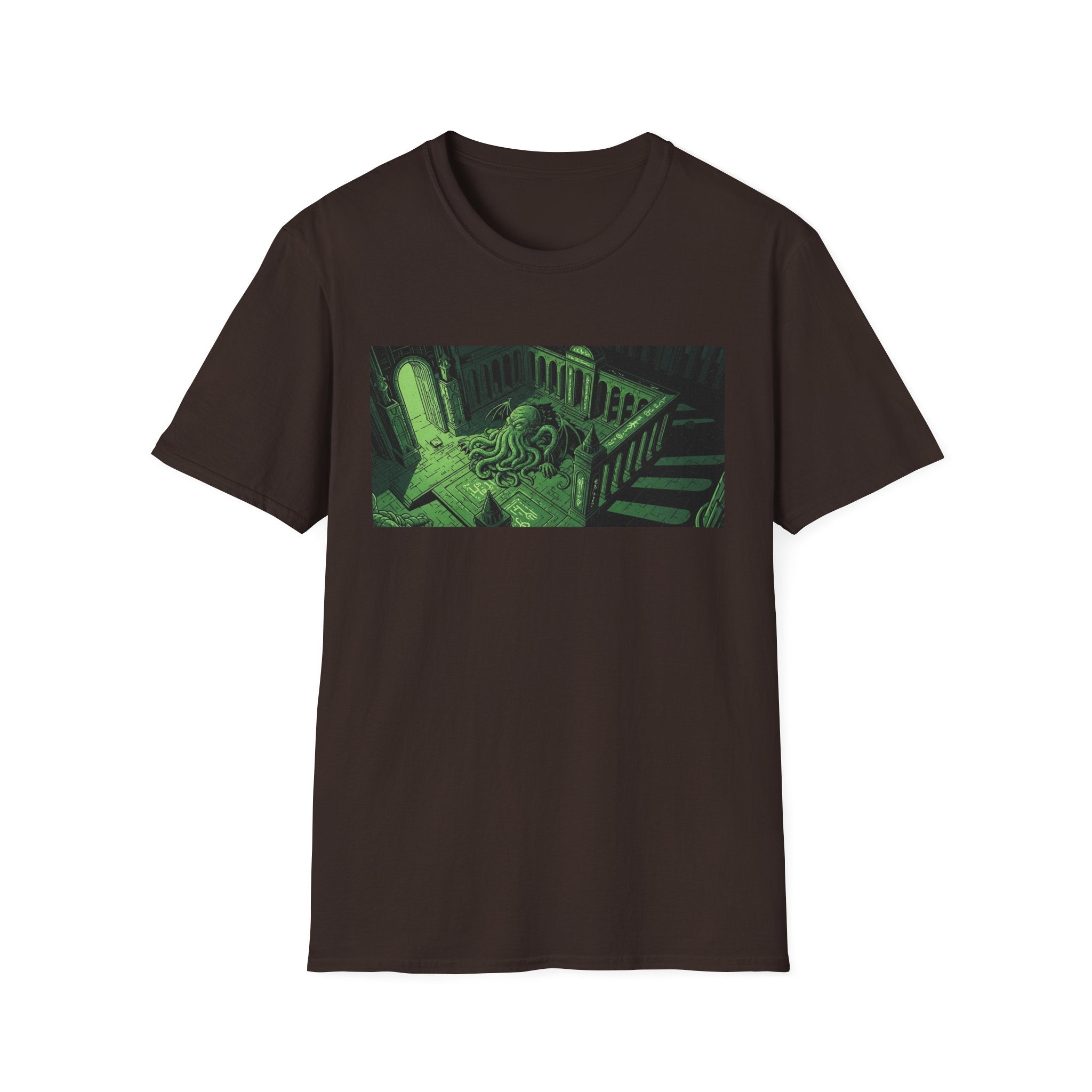 Unisex Softstyle T-Shirt with Creepy Nursery Design