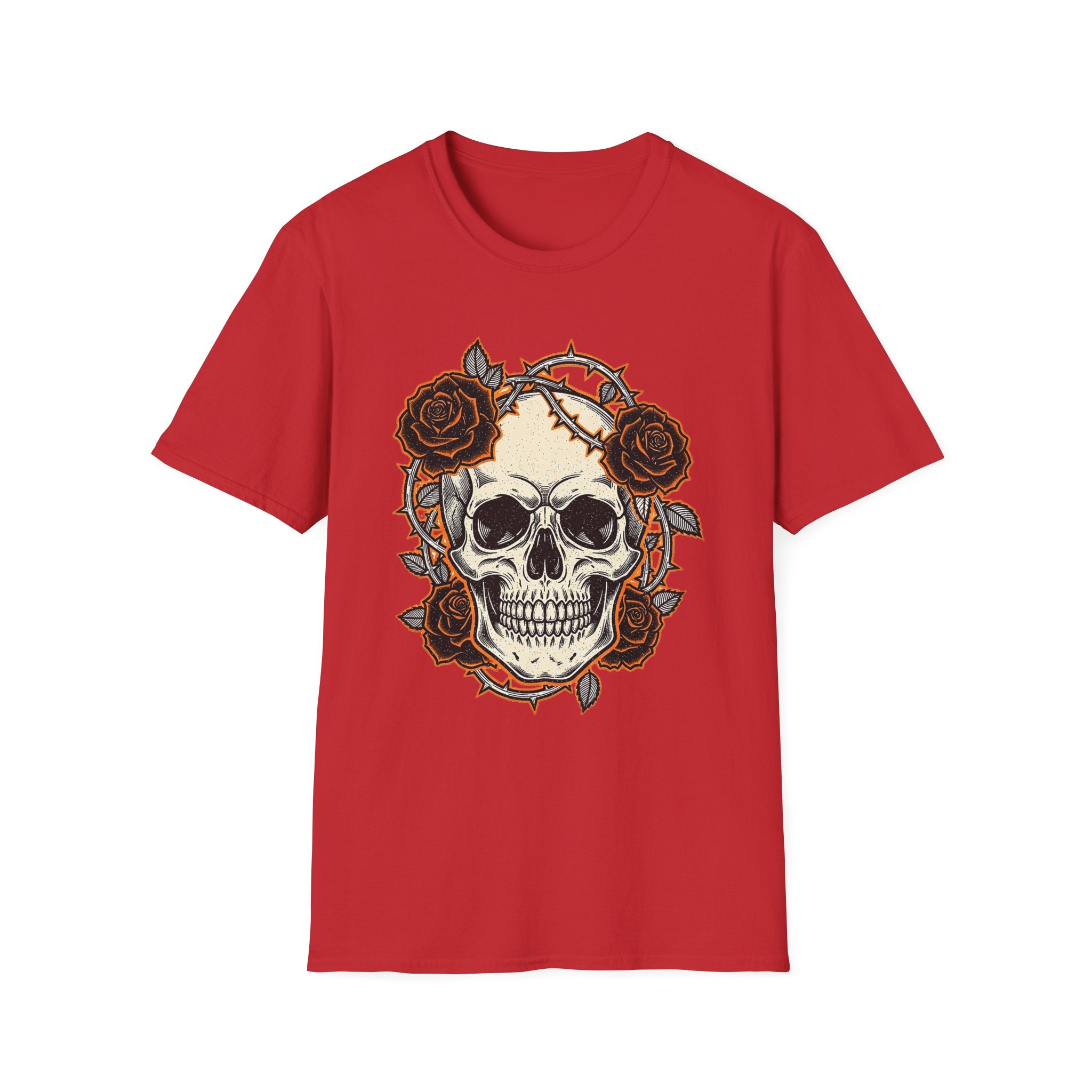 Skull and Roses Graphic T-Shirt