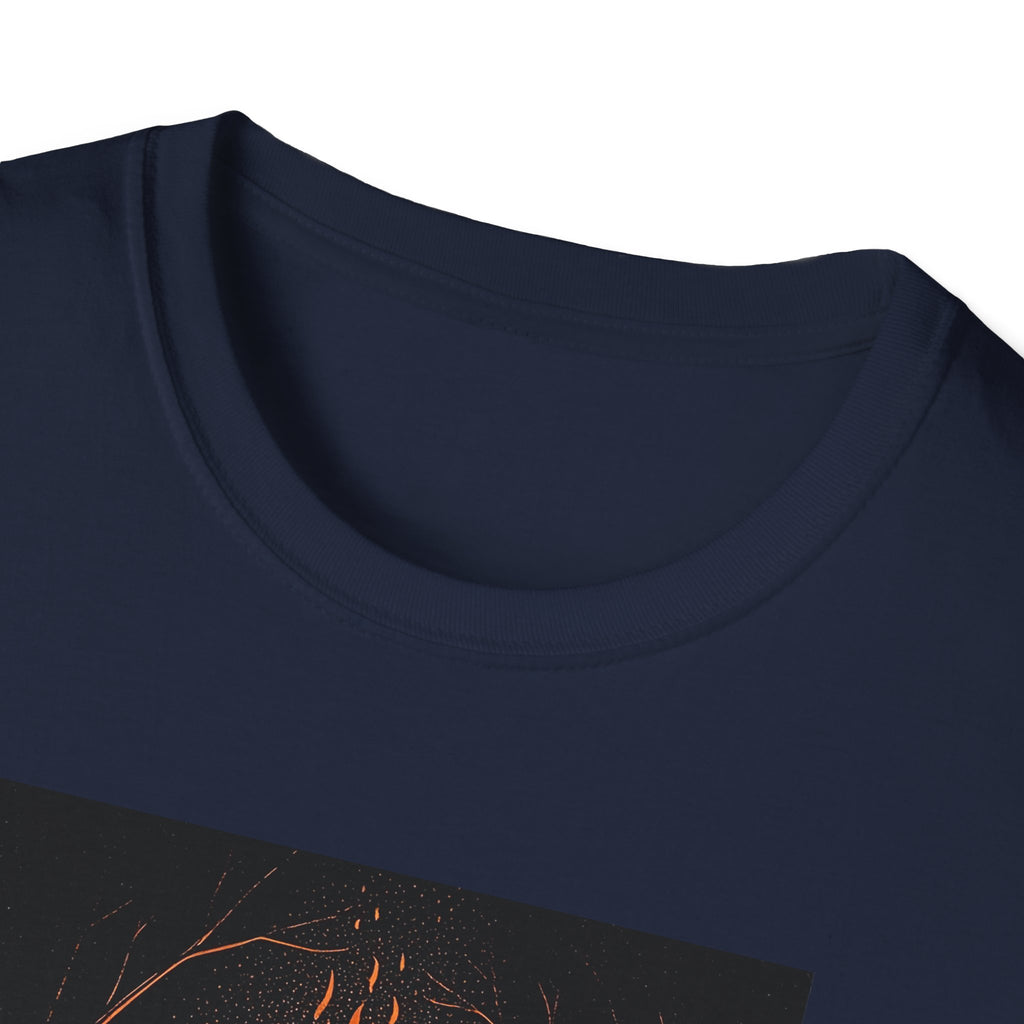 Unisex Graphic Tee with Fiery Scene