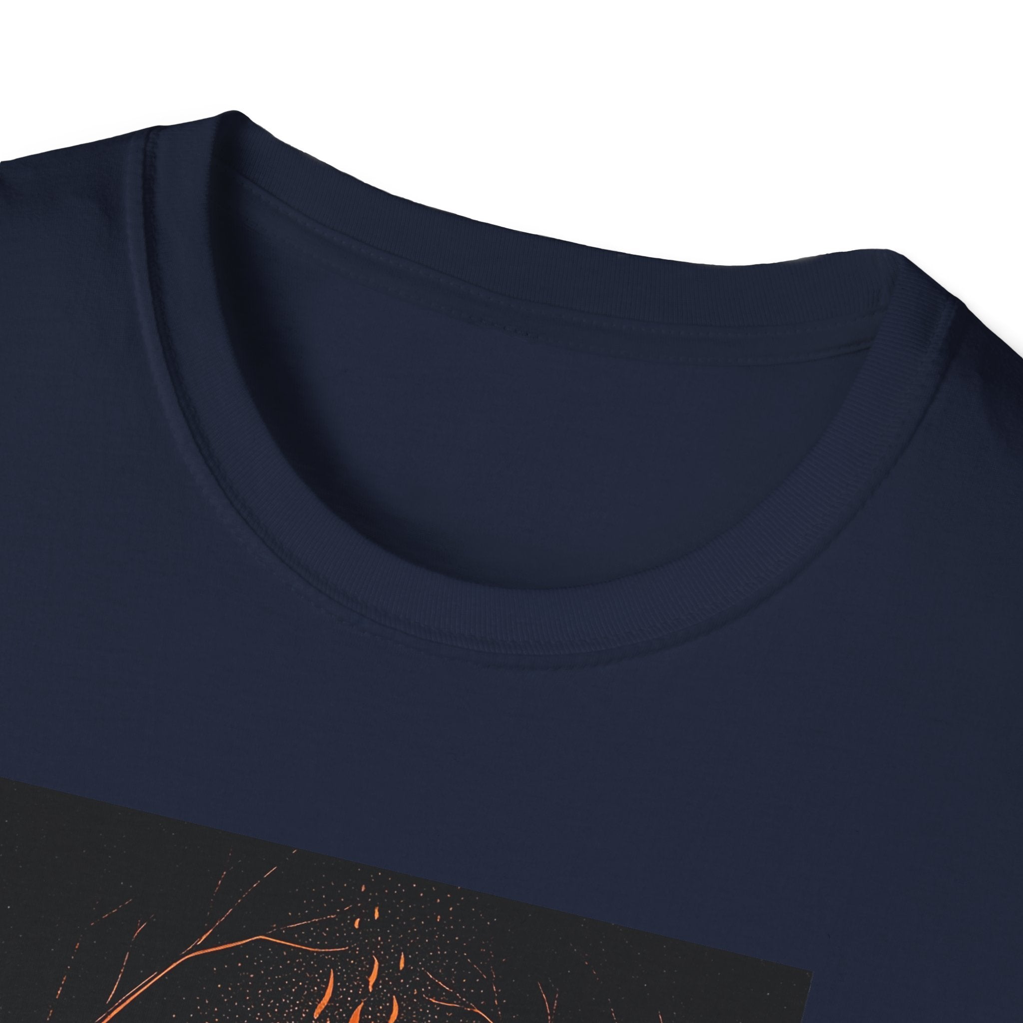 Unisex Graphic Tee with Fiery Scene