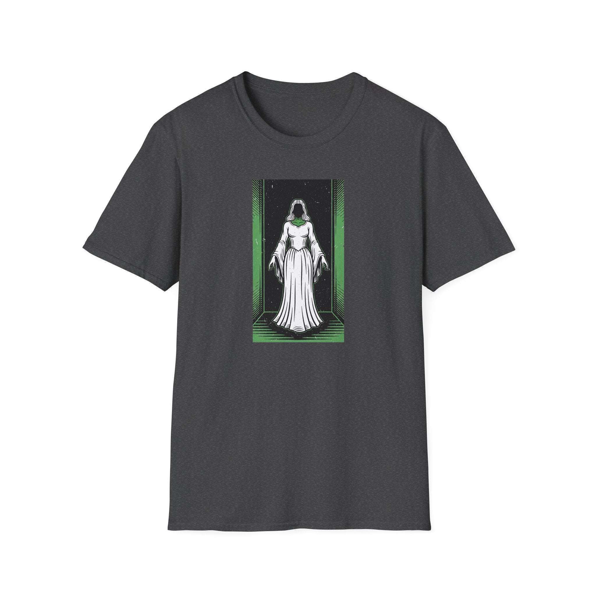Mystical Green Hooded Figure T-Shirt