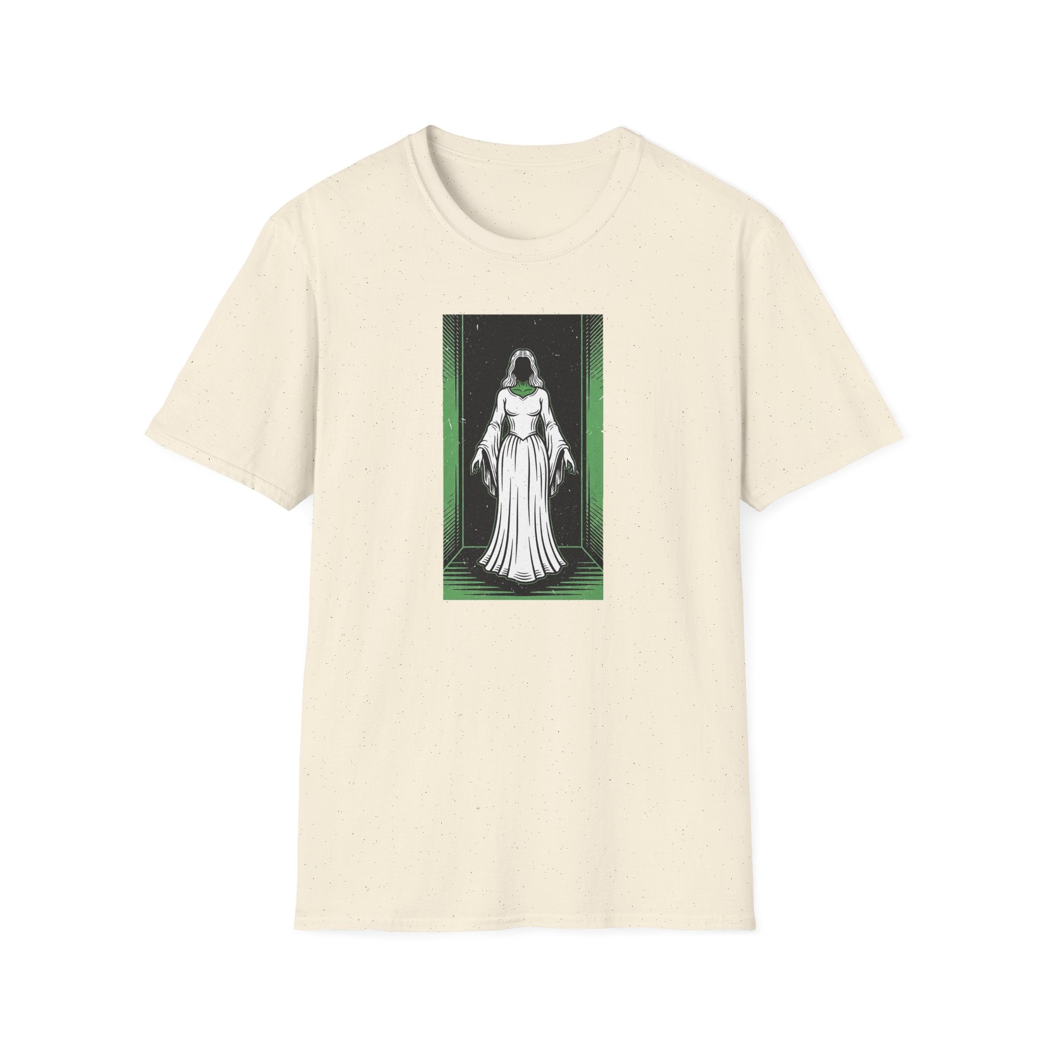 Mystical Green Hooded Figure T-Shirt