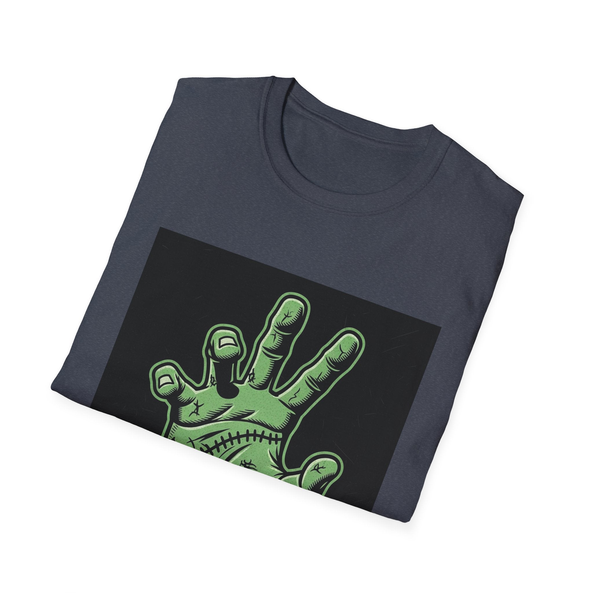 Frankenstein Hand Graphic Tee for Halloween