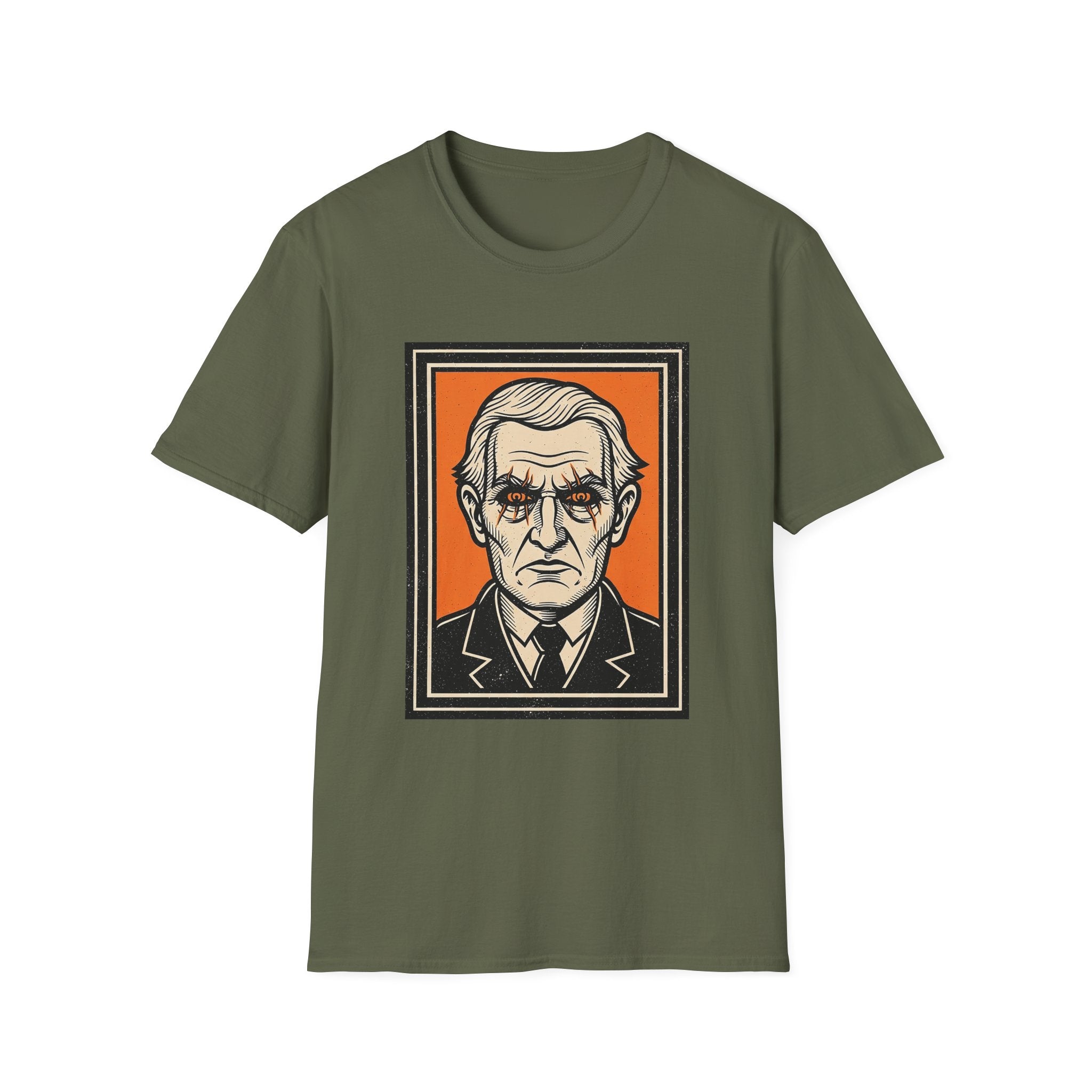 Vintage-Inspired Graphic T-Shirt with Retro Portrait