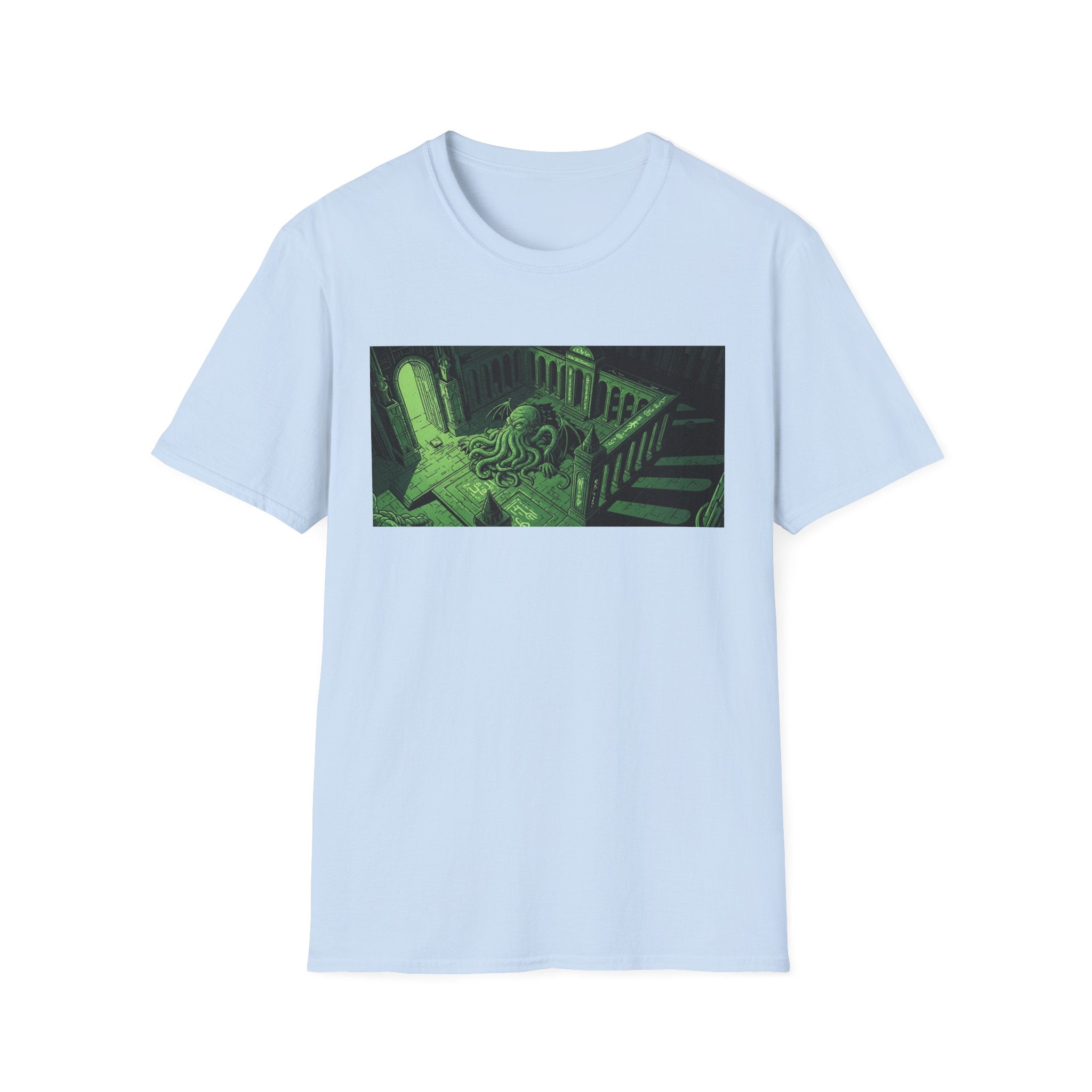 Unisex Softstyle T-Shirt with Creepy Nursery Design