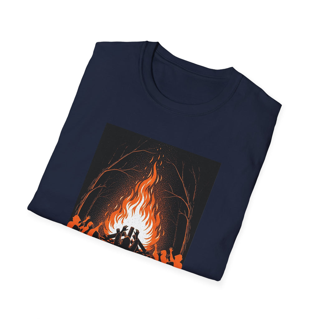 Unisex Graphic Tee with Fiery Scene