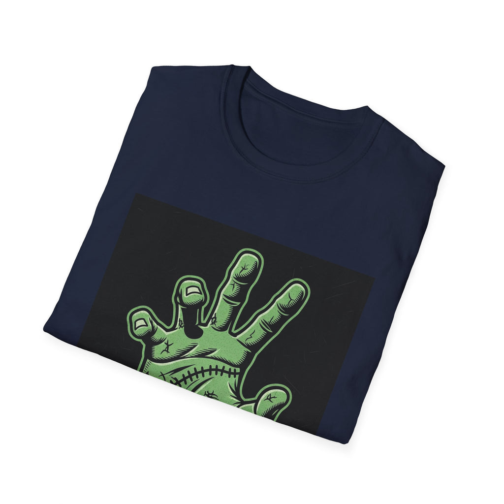 Frankenstein Hand Graphic Tee for Halloween