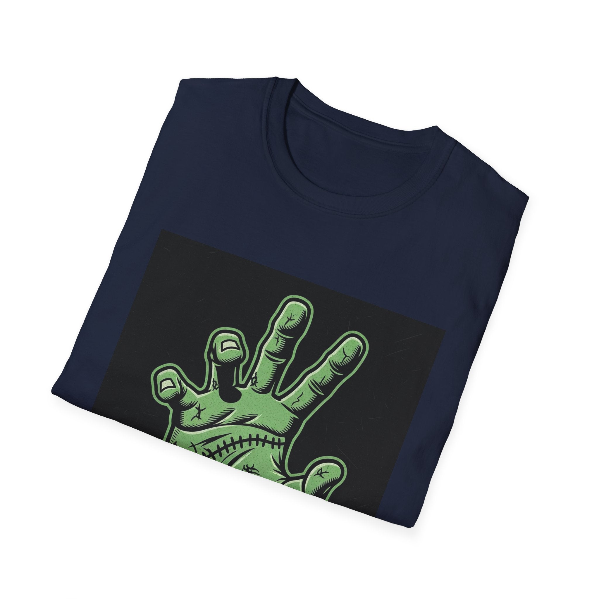 Frankenstein Hand Graphic Tee for Halloween