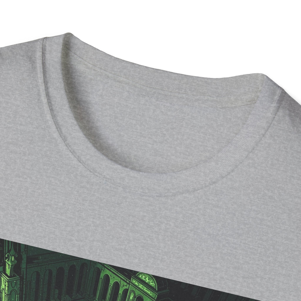 Unisex Softstyle T-Shirt with Creepy Nursery Design