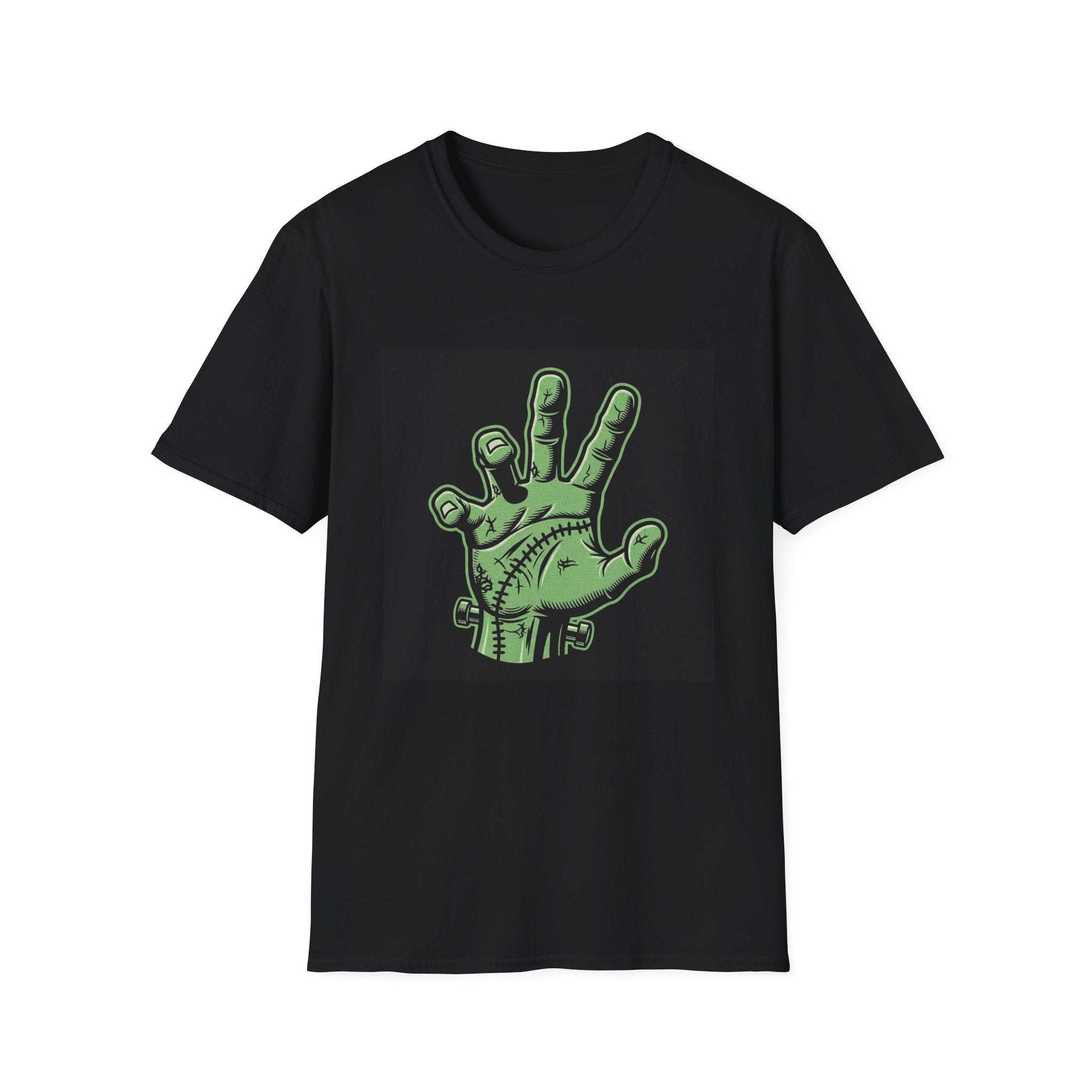 Frankenstein Hand Graphic Tee for Halloween