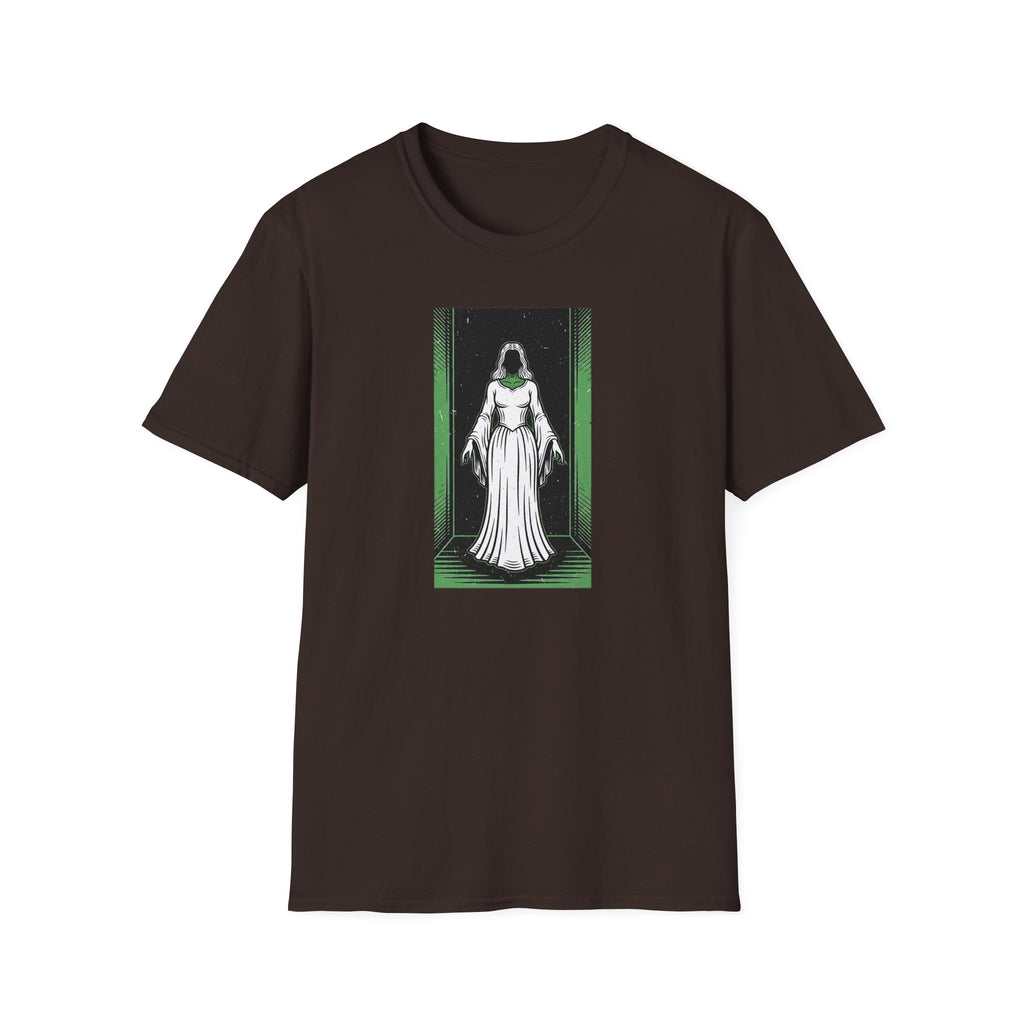 Mystical Green Hooded Figure T-Shirt