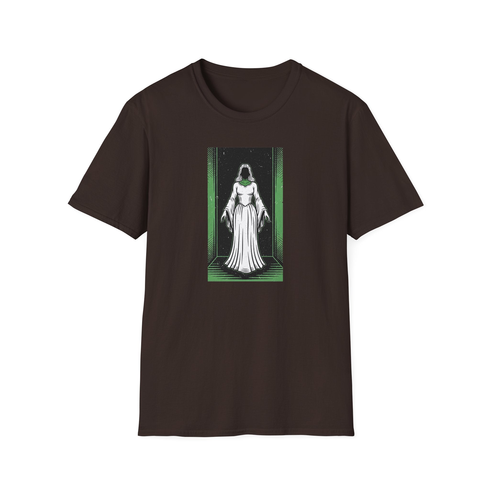 Mystical Green Hooded Figure T-Shirt