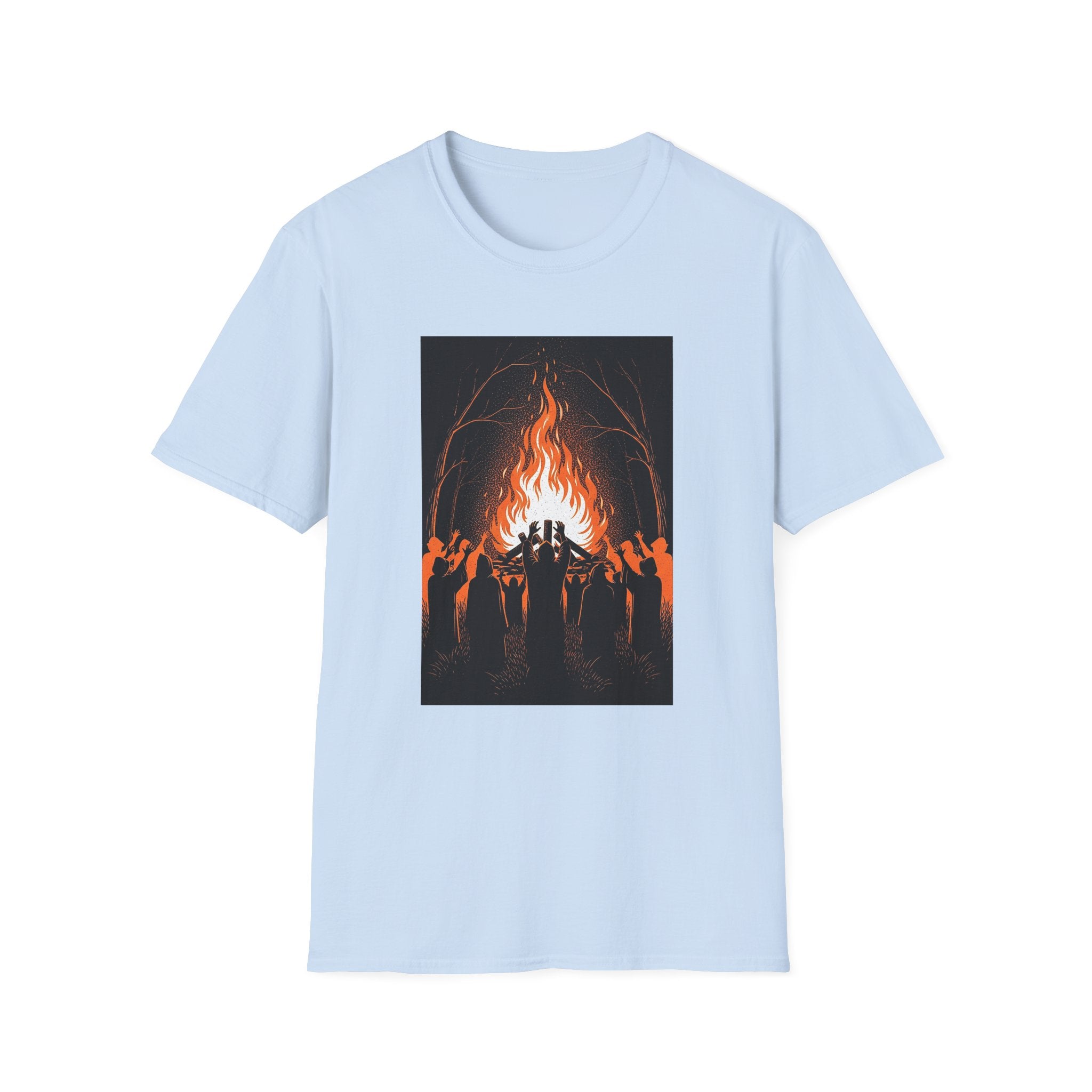 Unisex Graphic Tee with Fiery Scene