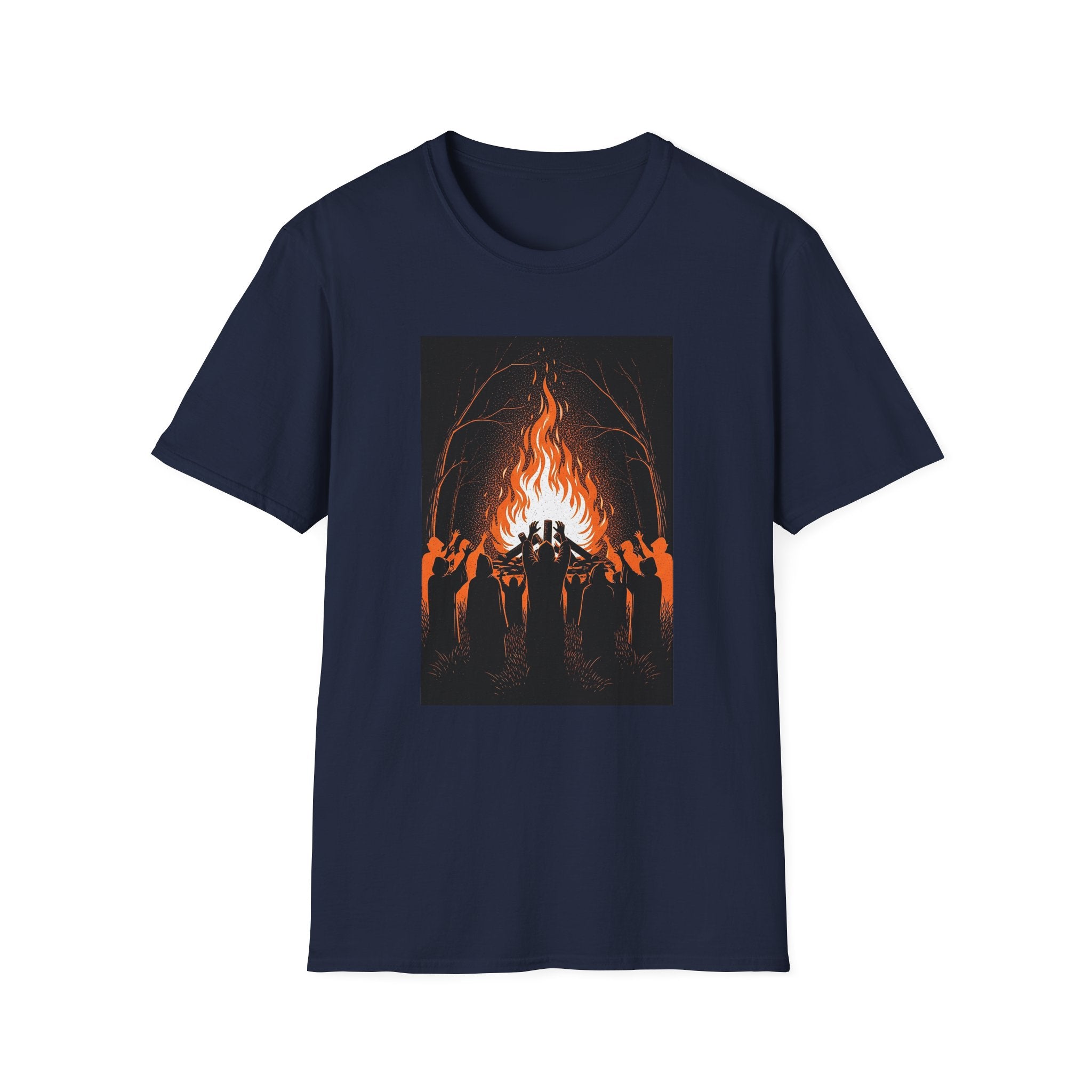 Unisex Graphic Tee with Fiery Scene