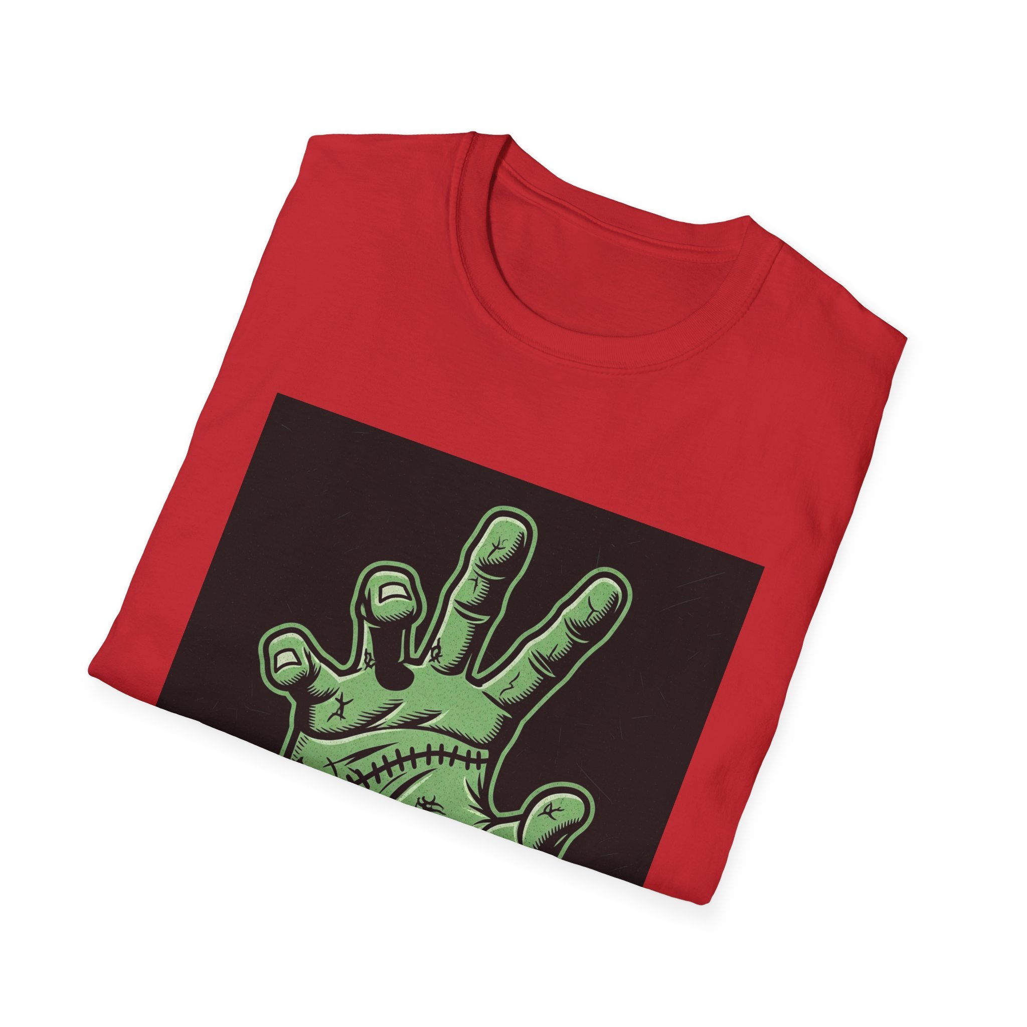 Frankenstein Hand Graphic Tee for Halloween
