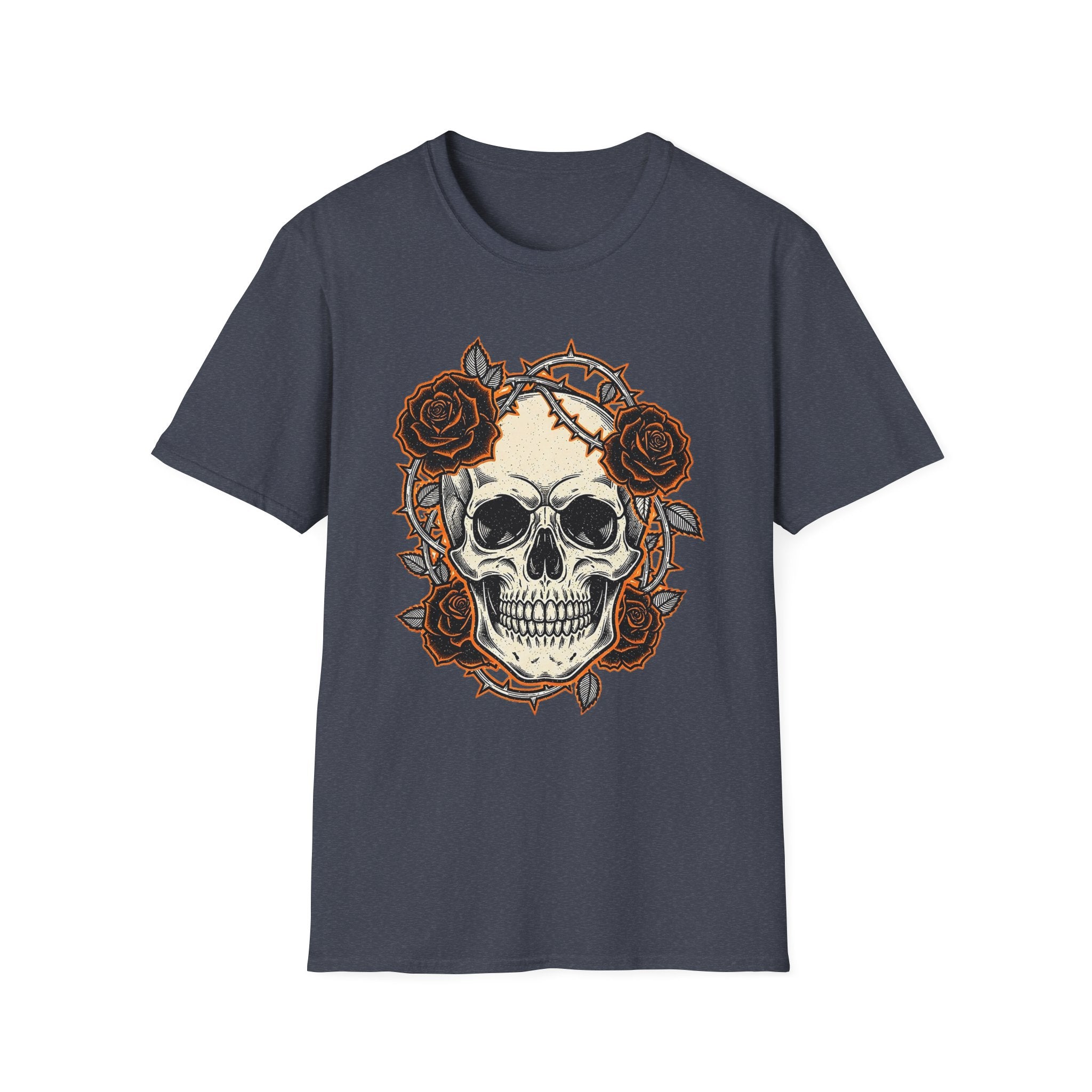 Skull and Roses Graphic T-Shirt