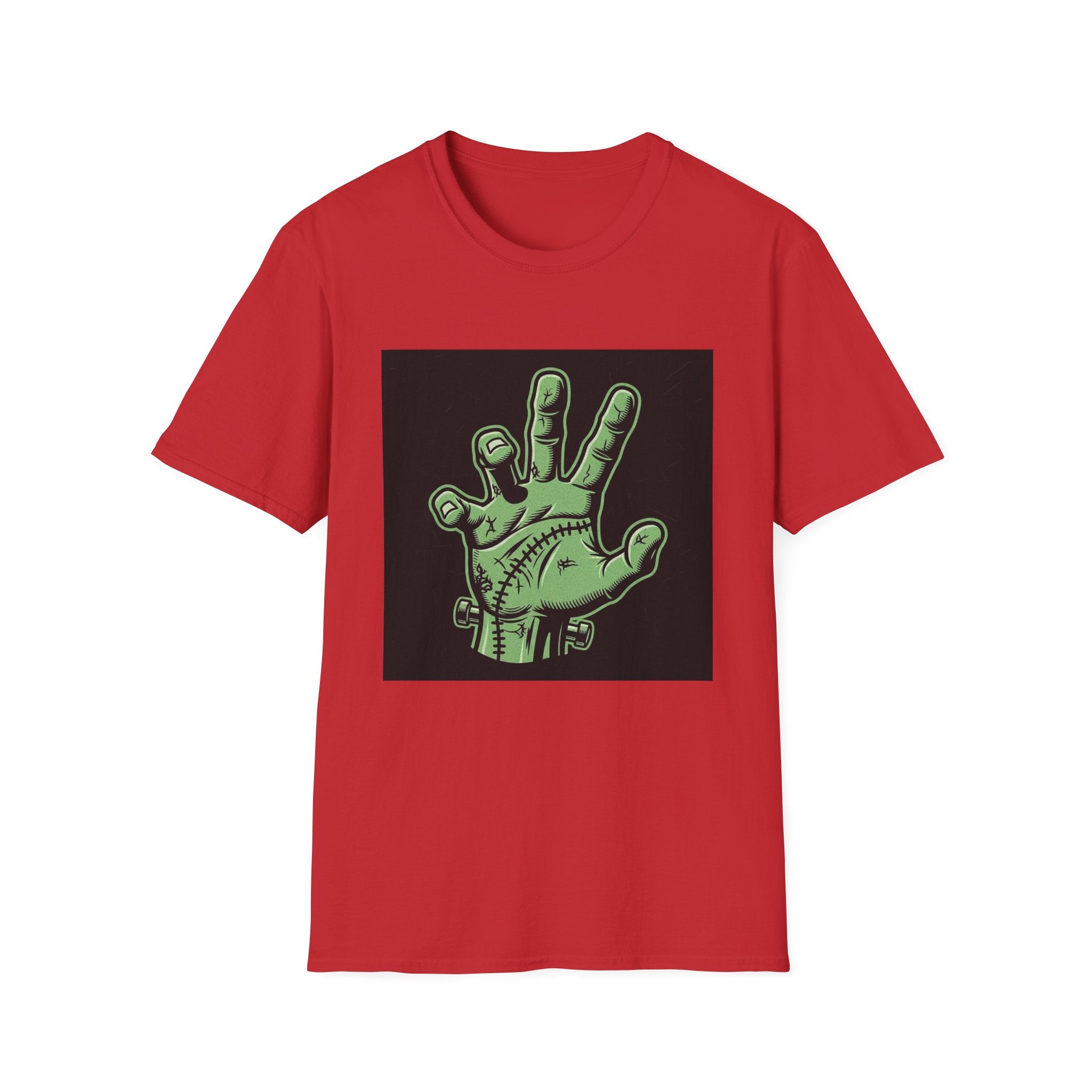 Frankenstein Hand Graphic Tee for Halloween