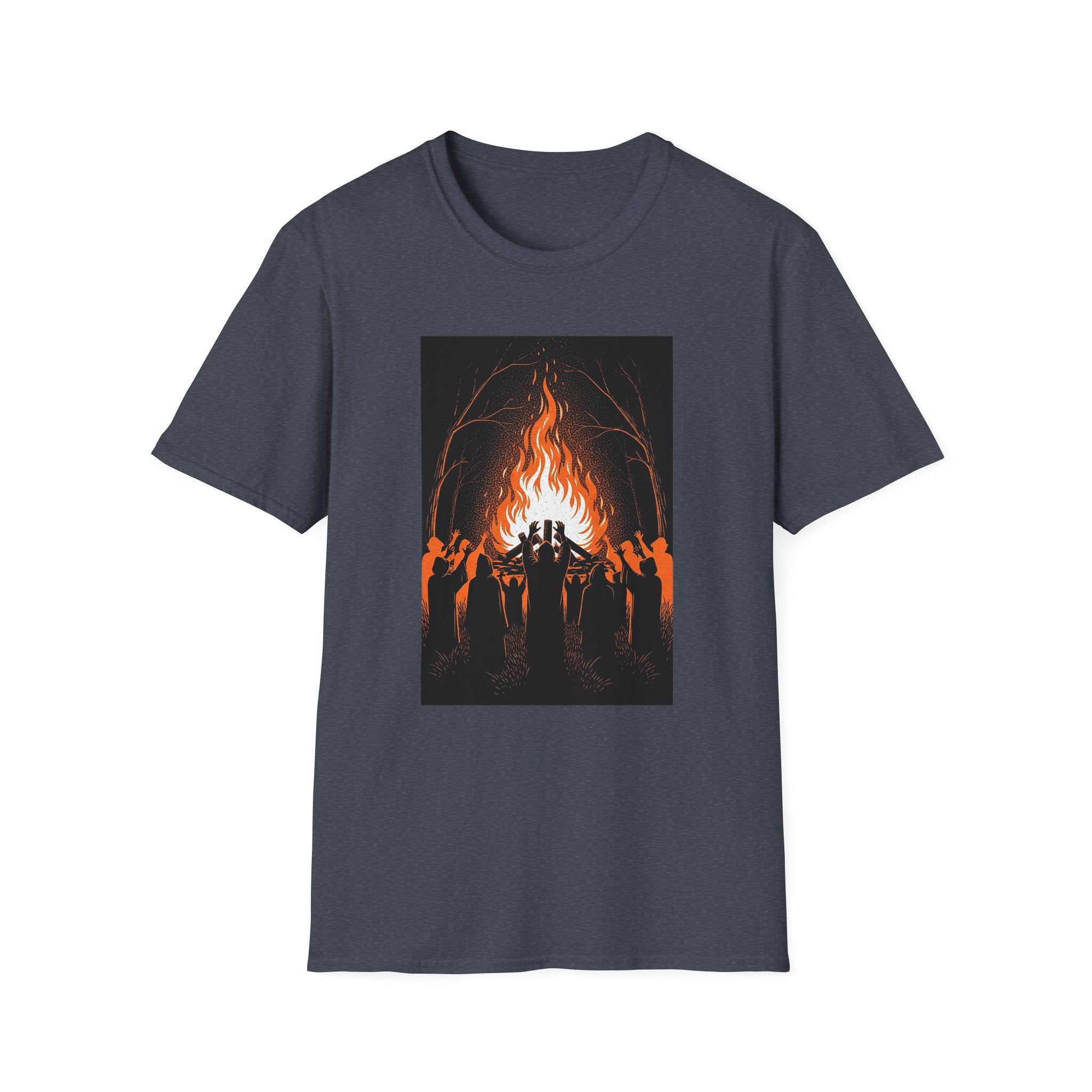 Unisex Graphic Tee with Fiery Scene