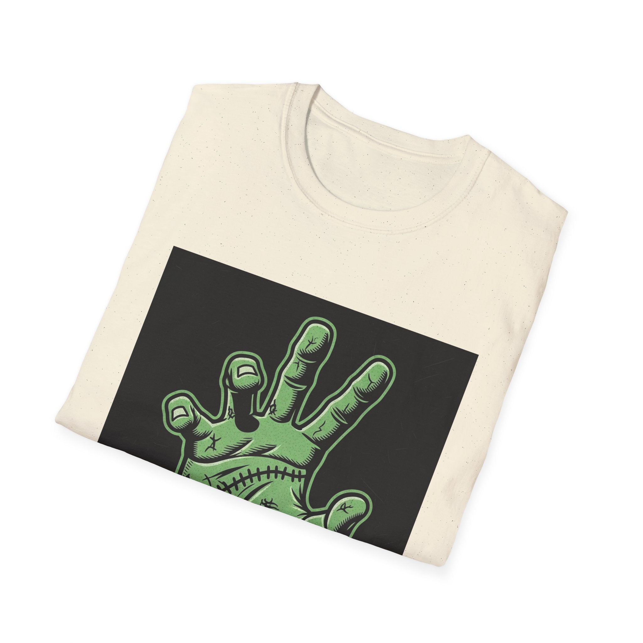 Frankenstein Hand Graphic Tee for Halloween