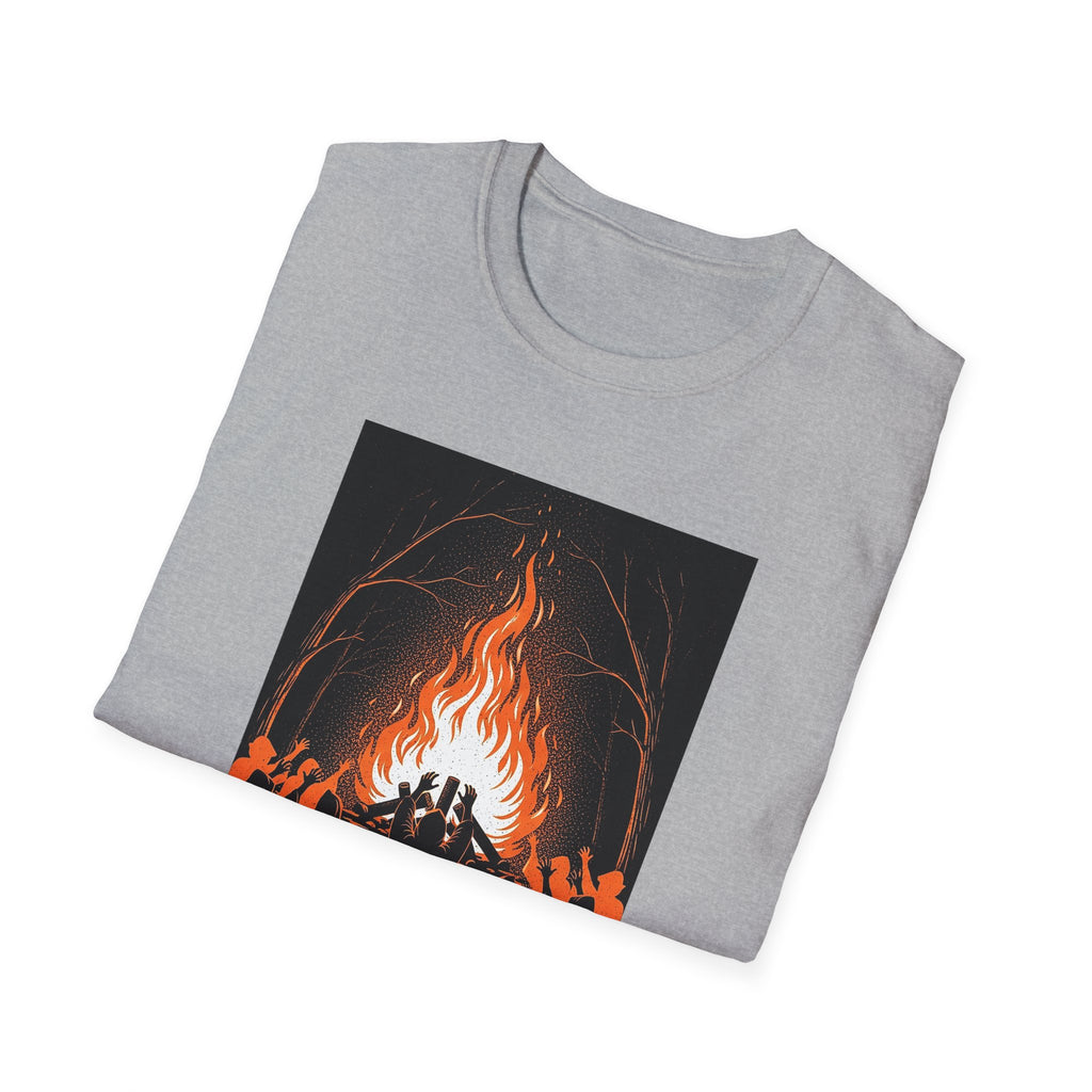 Unisex Graphic Tee with Fiery Scene