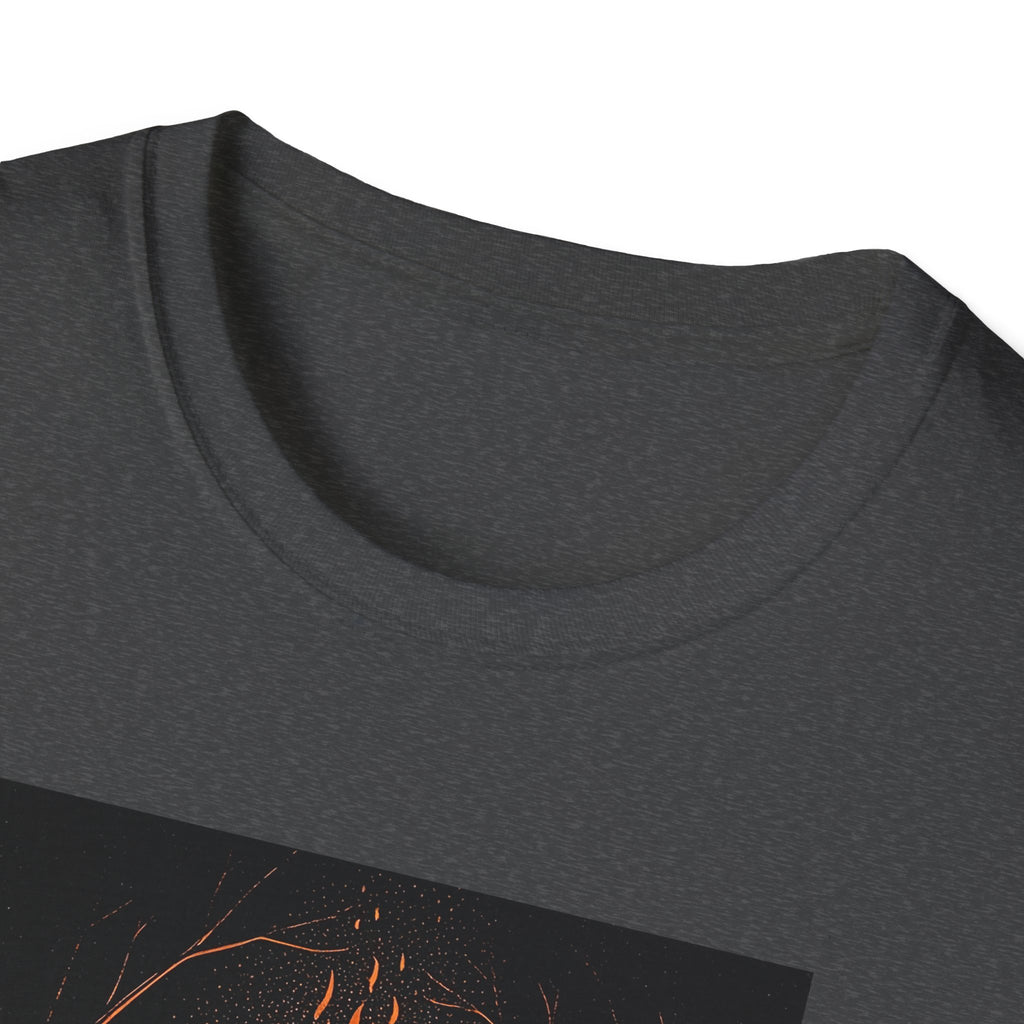 Unisex Graphic Tee with Fiery Scene