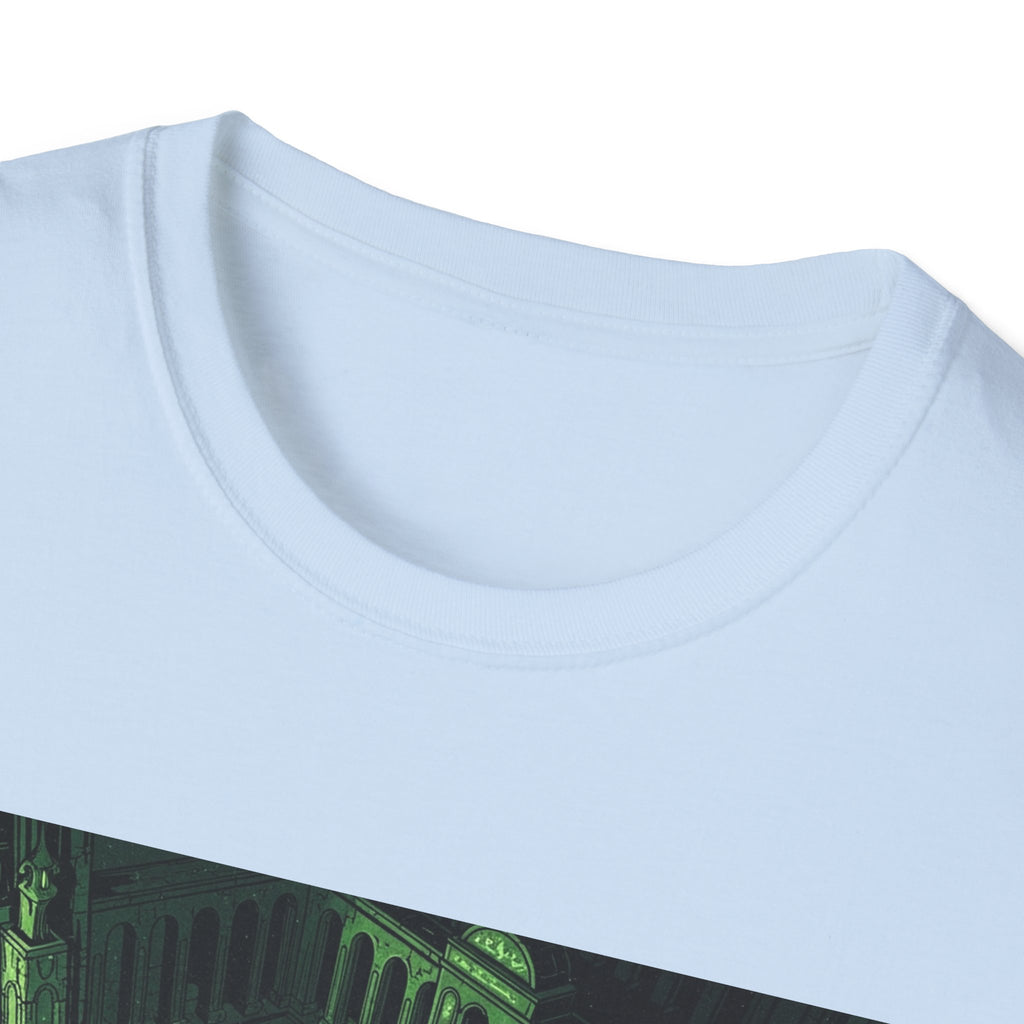 Unisex Softstyle T-Shirt with Creepy Nursery Design