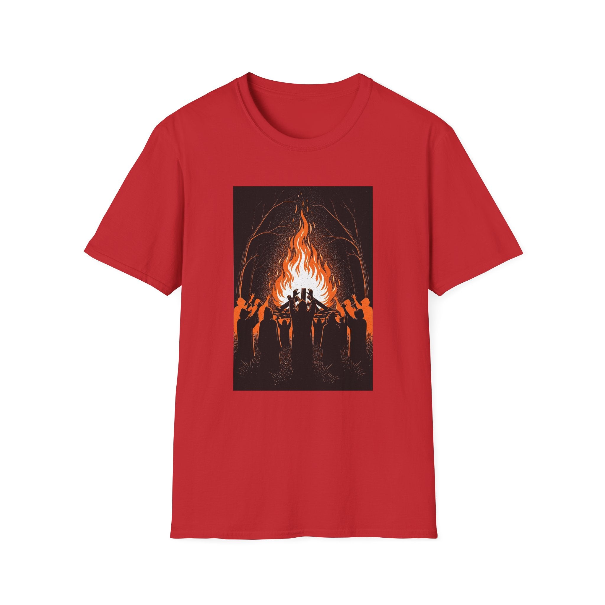 Unisex Graphic Tee with Fiery Scene
