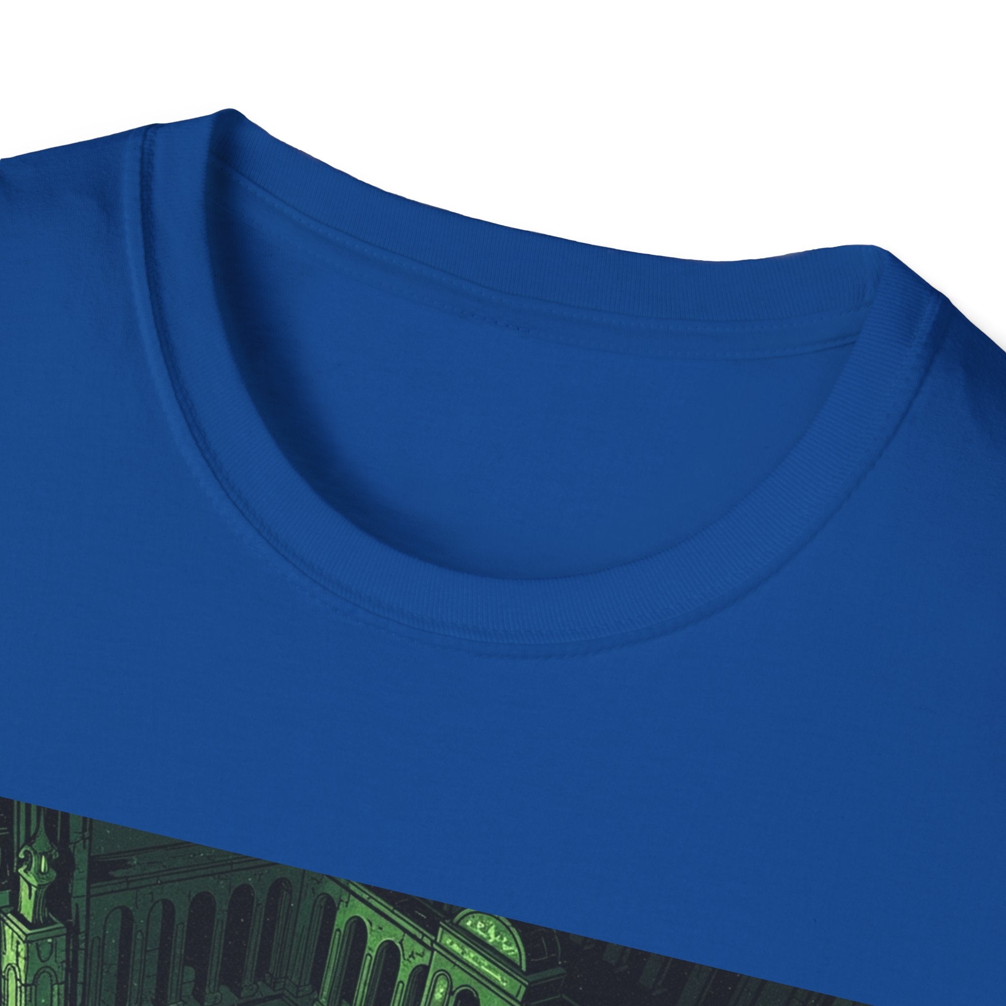 Unisex Softstyle T-Shirt with Creepy Nursery Design