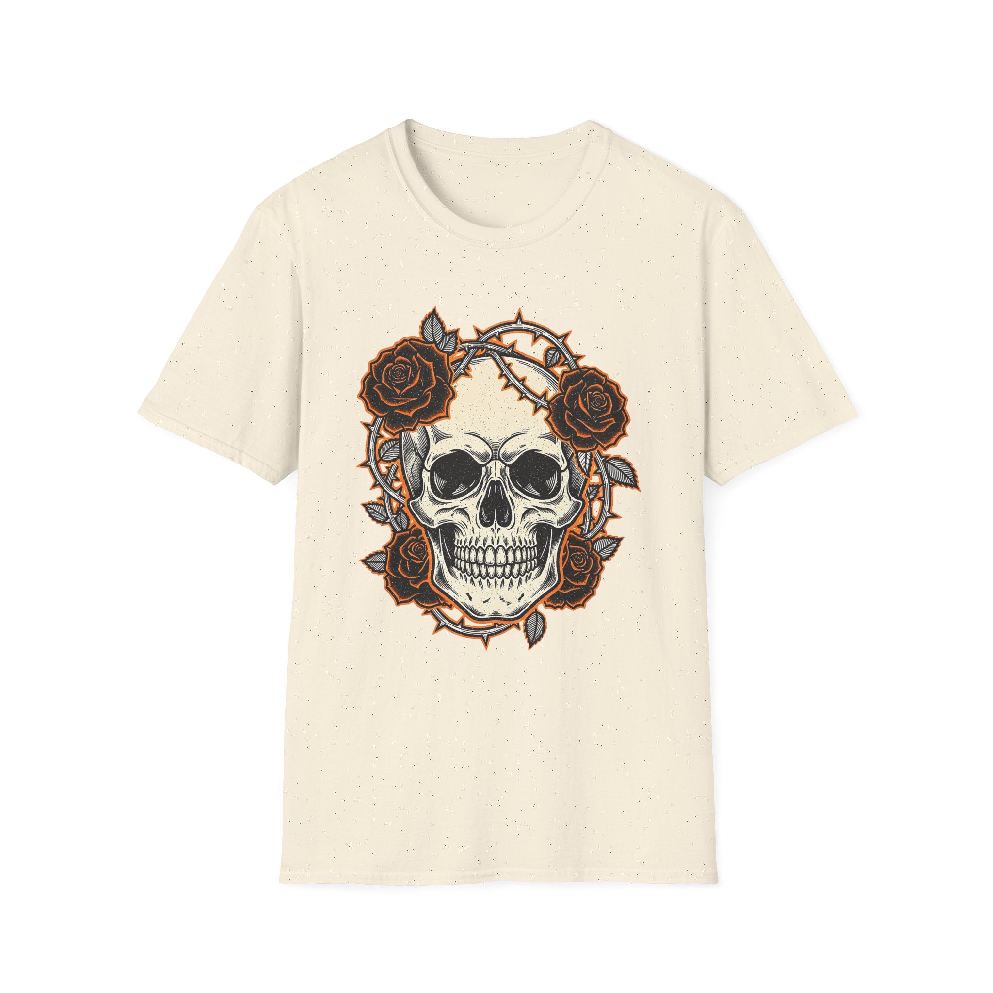 Skull and Roses Graphic T-Shirt