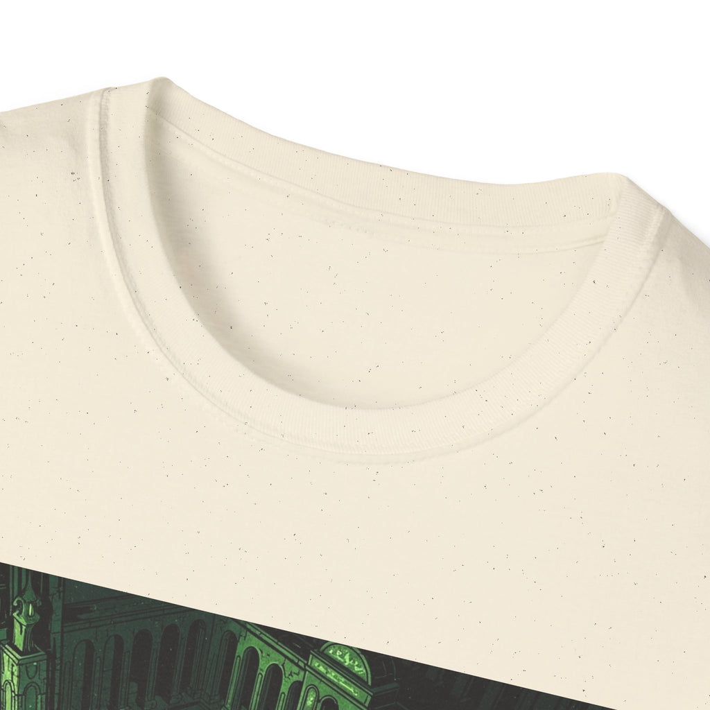 Unisex Softstyle T-Shirt with Creepy Nursery Design
