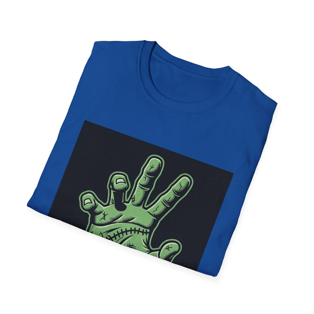 Frankenstein Hand Graphic Tee for Halloween