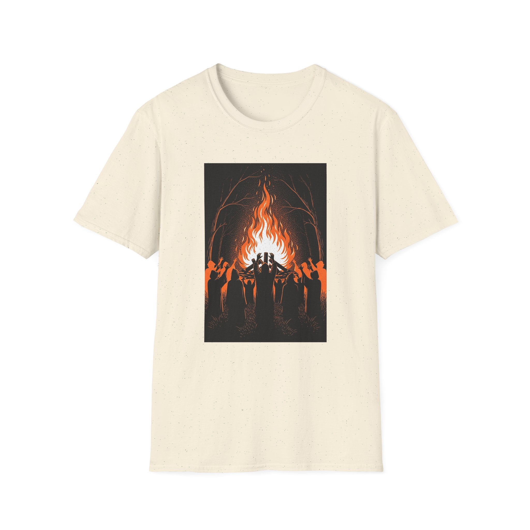 Unisex Graphic Tee with Fiery Scene