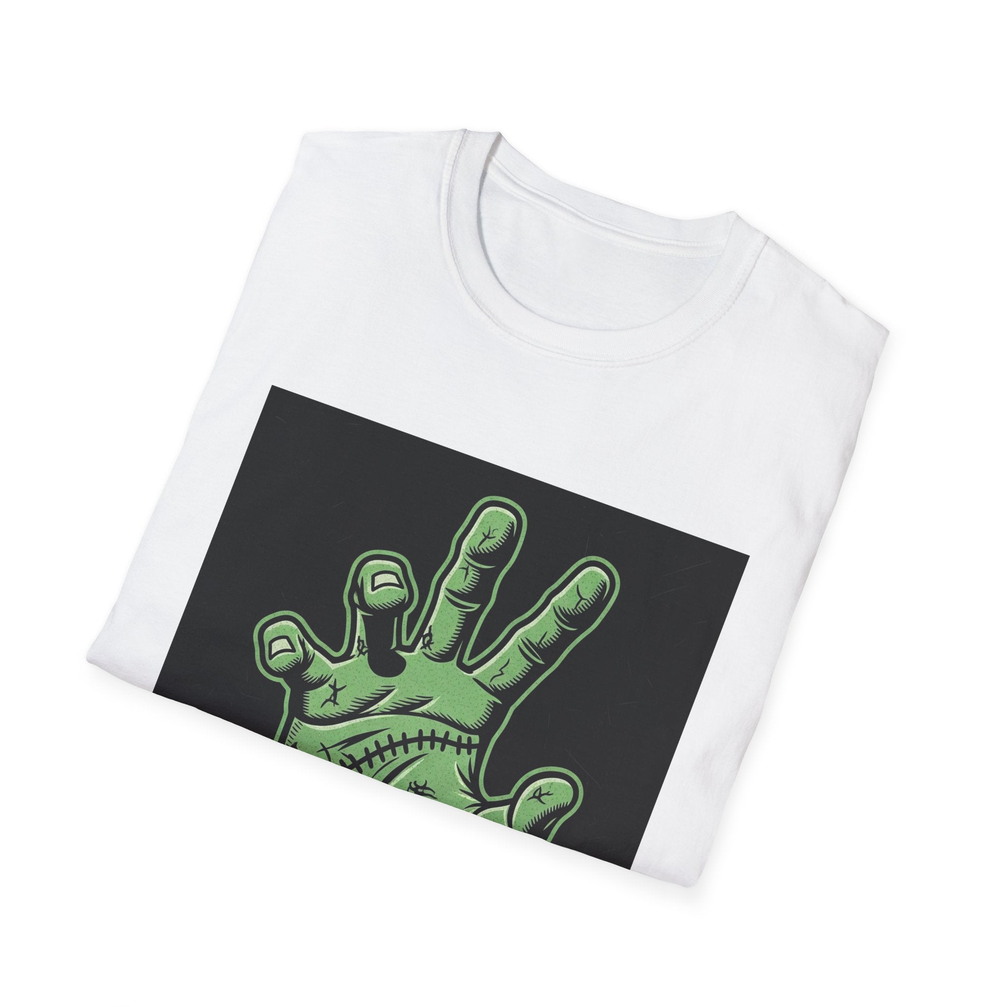 Frankenstein Hand Graphic Tee for Halloween