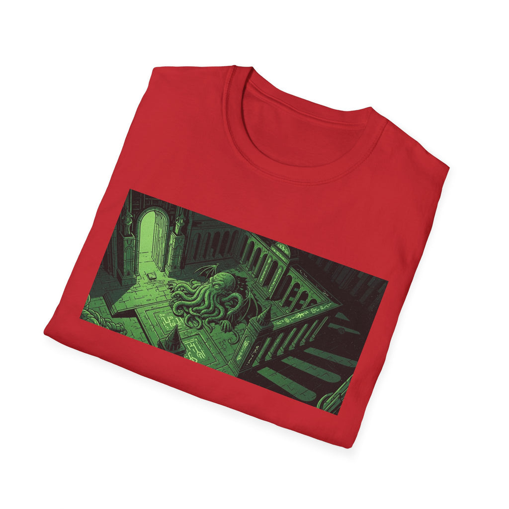 Unisex Softstyle T-Shirt with Creepy Nursery Design