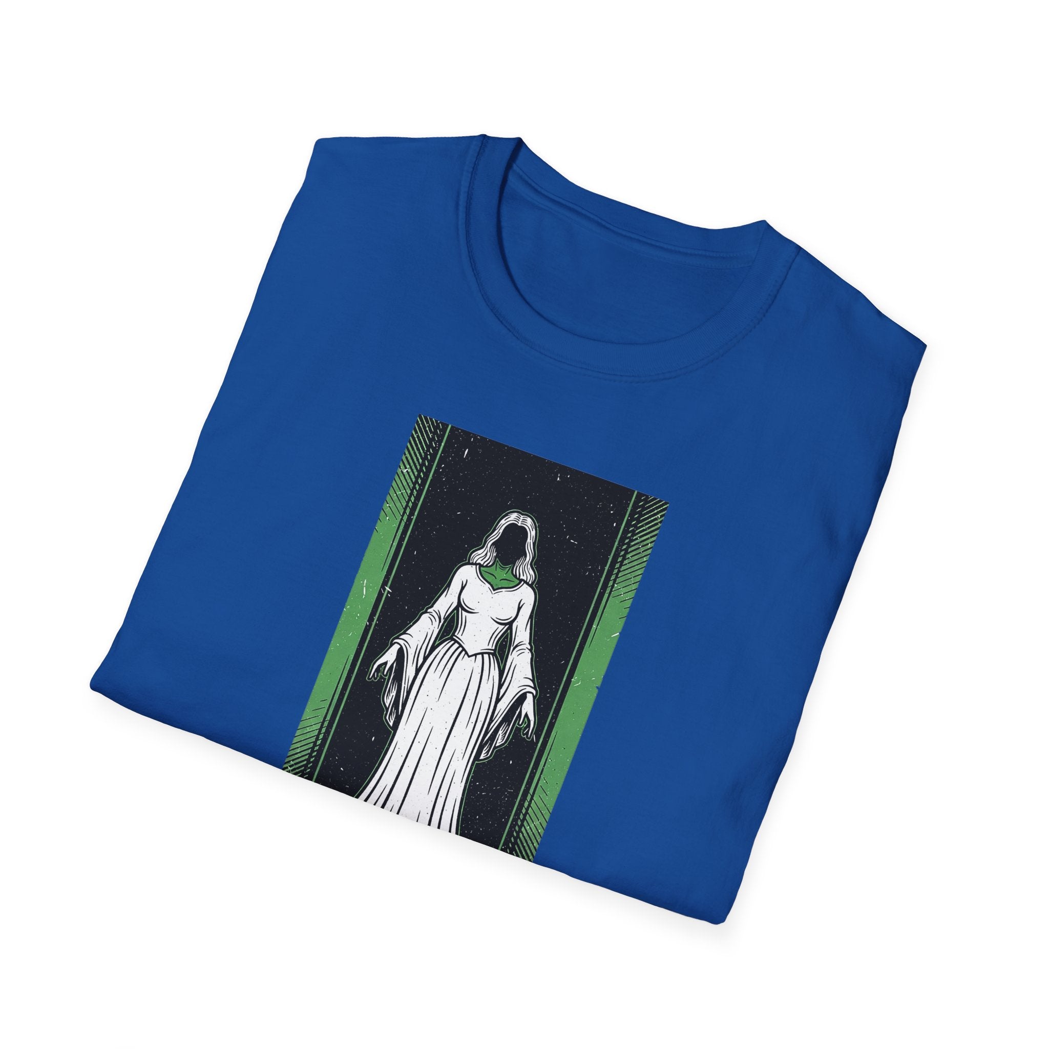Mystical Green Hooded Figure T-Shirt