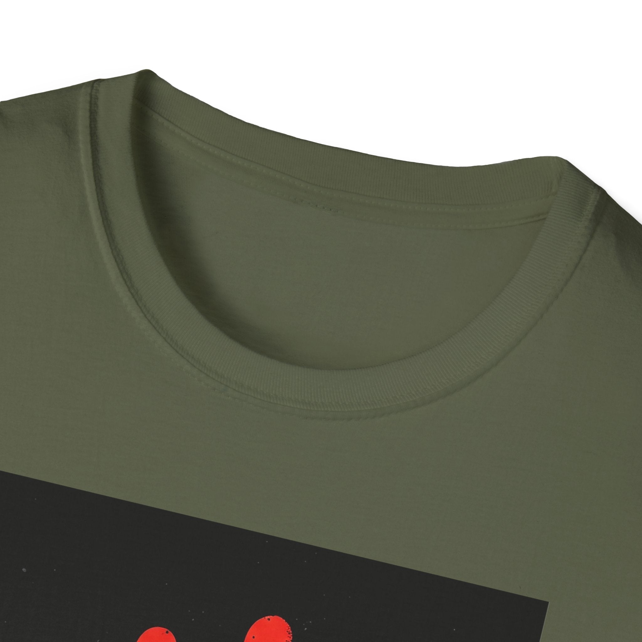 Bold Statement T-Shirt with Red Handprint Design