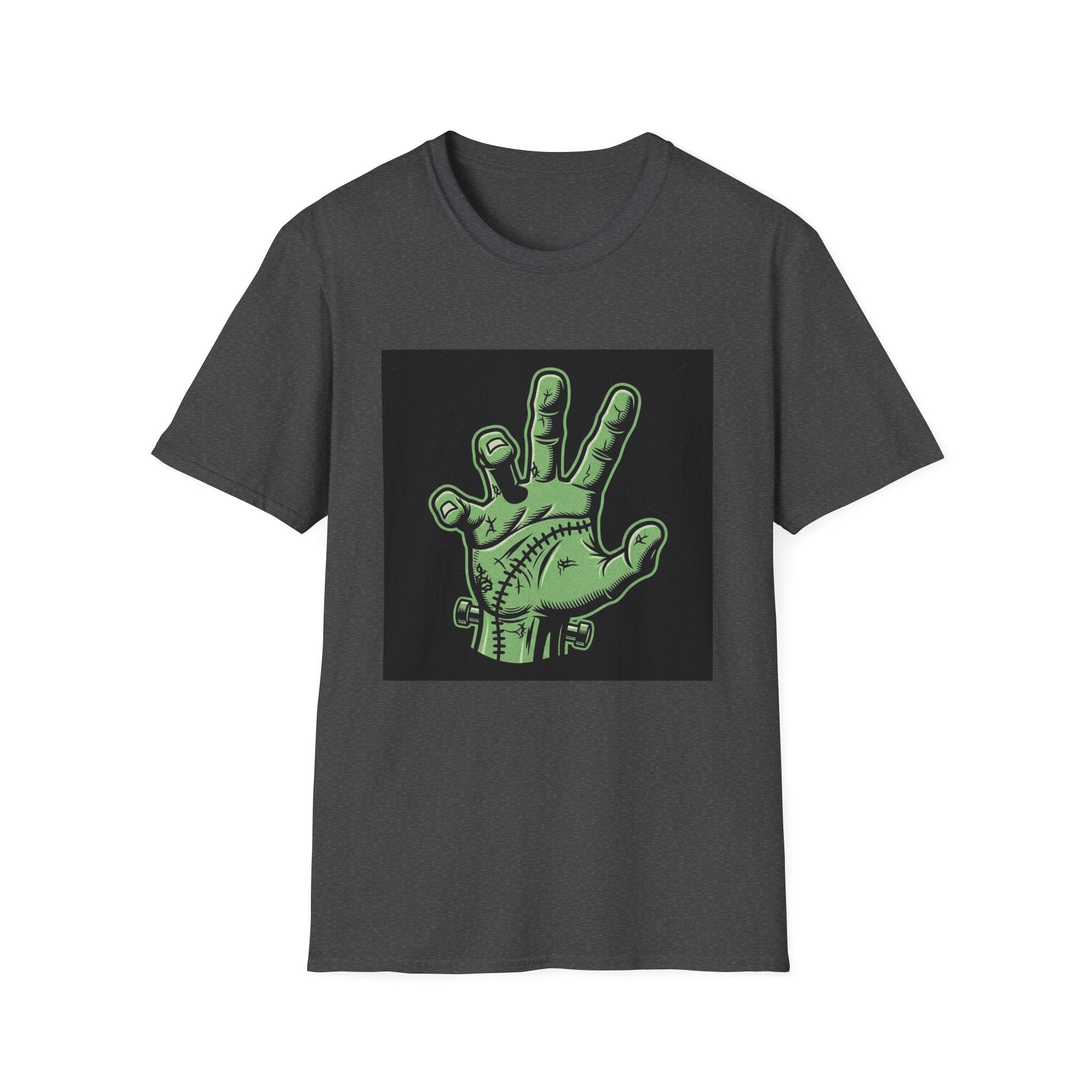 Frankenstein Hand Graphic Tee for Halloween