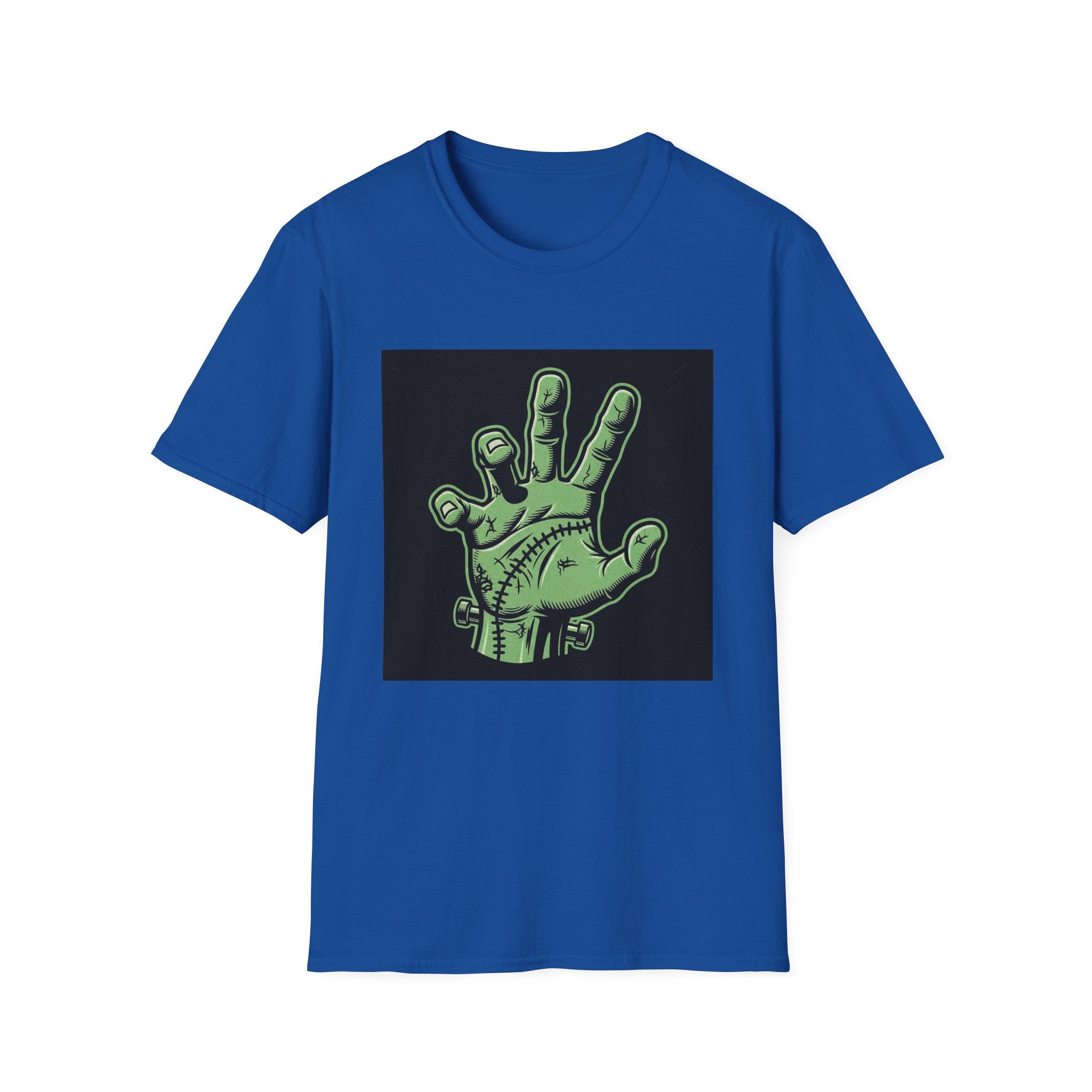 Frankenstein Hand Graphic Tee for Halloween