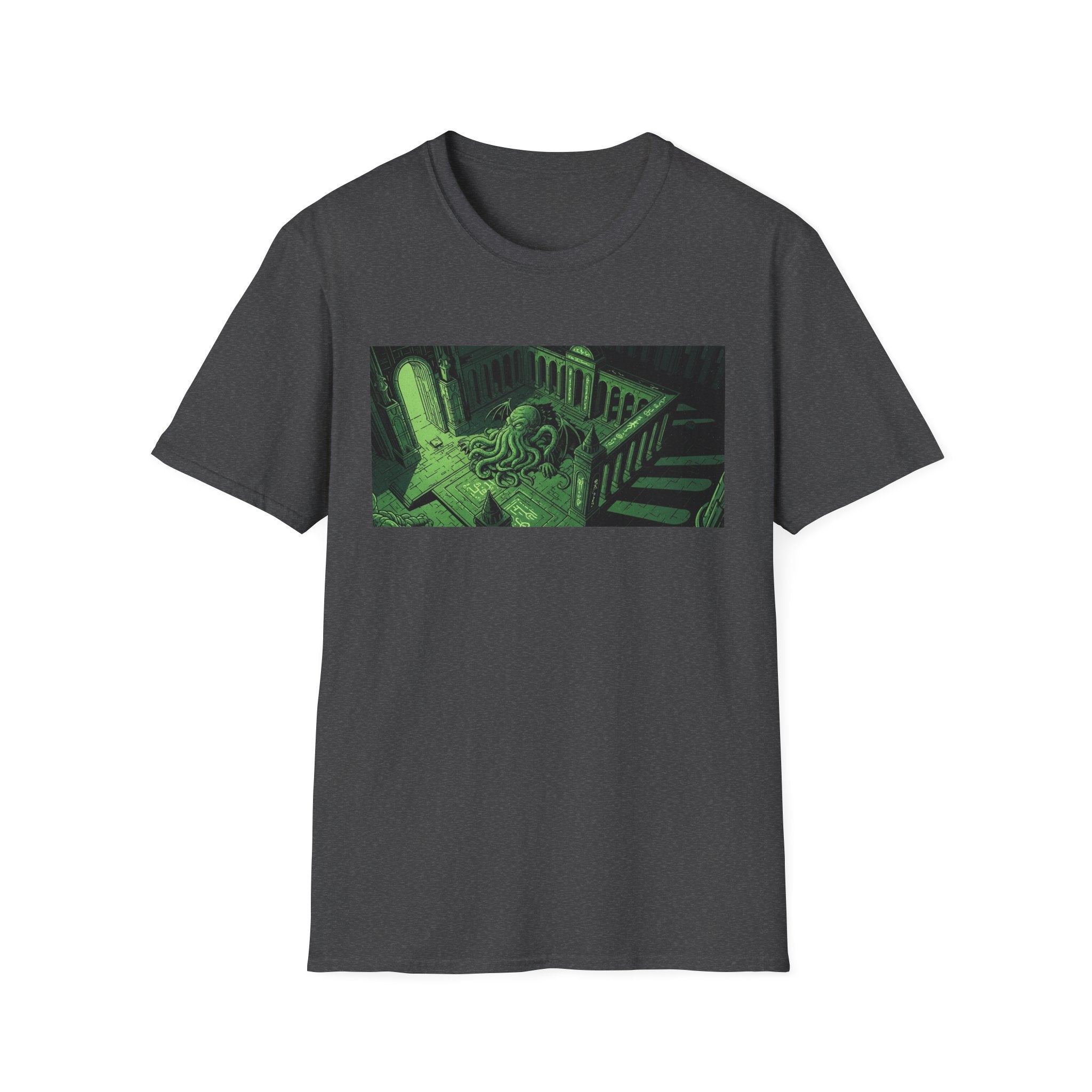 Unisex Softstyle T-Shirt with Creepy Nursery Design