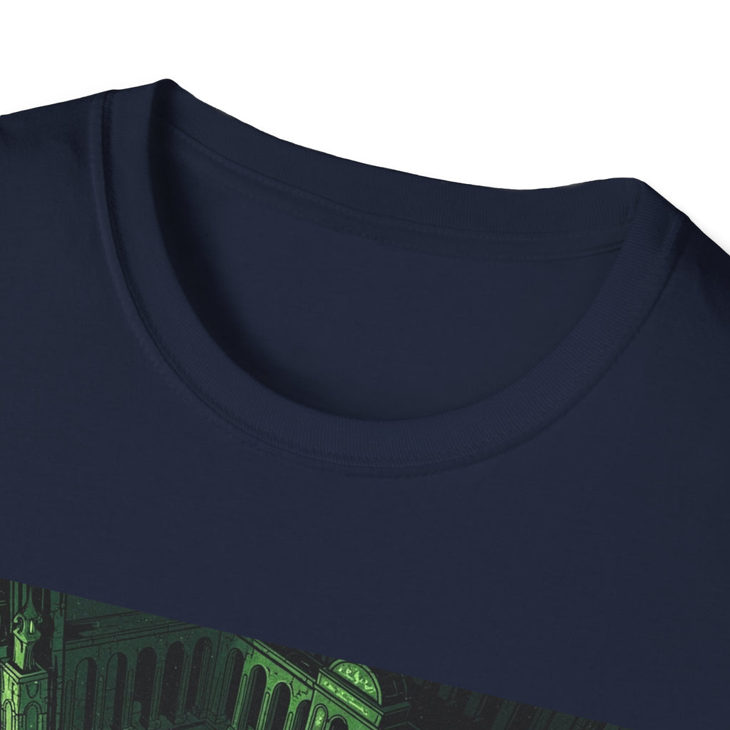 Unisex Softstyle T-Shirt with Creepy Nursery Design