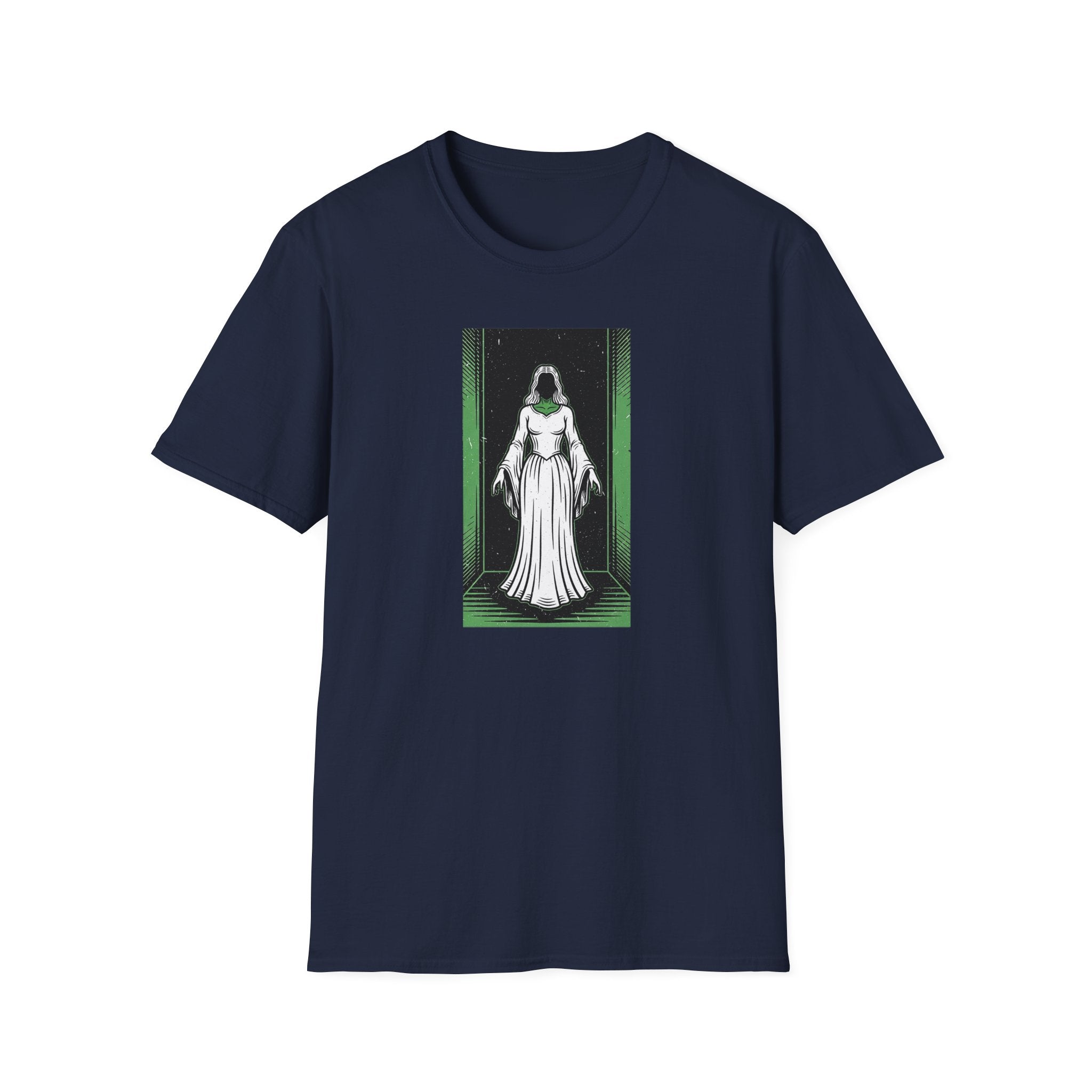 Mystical Green Hooded Figure T-Shirt