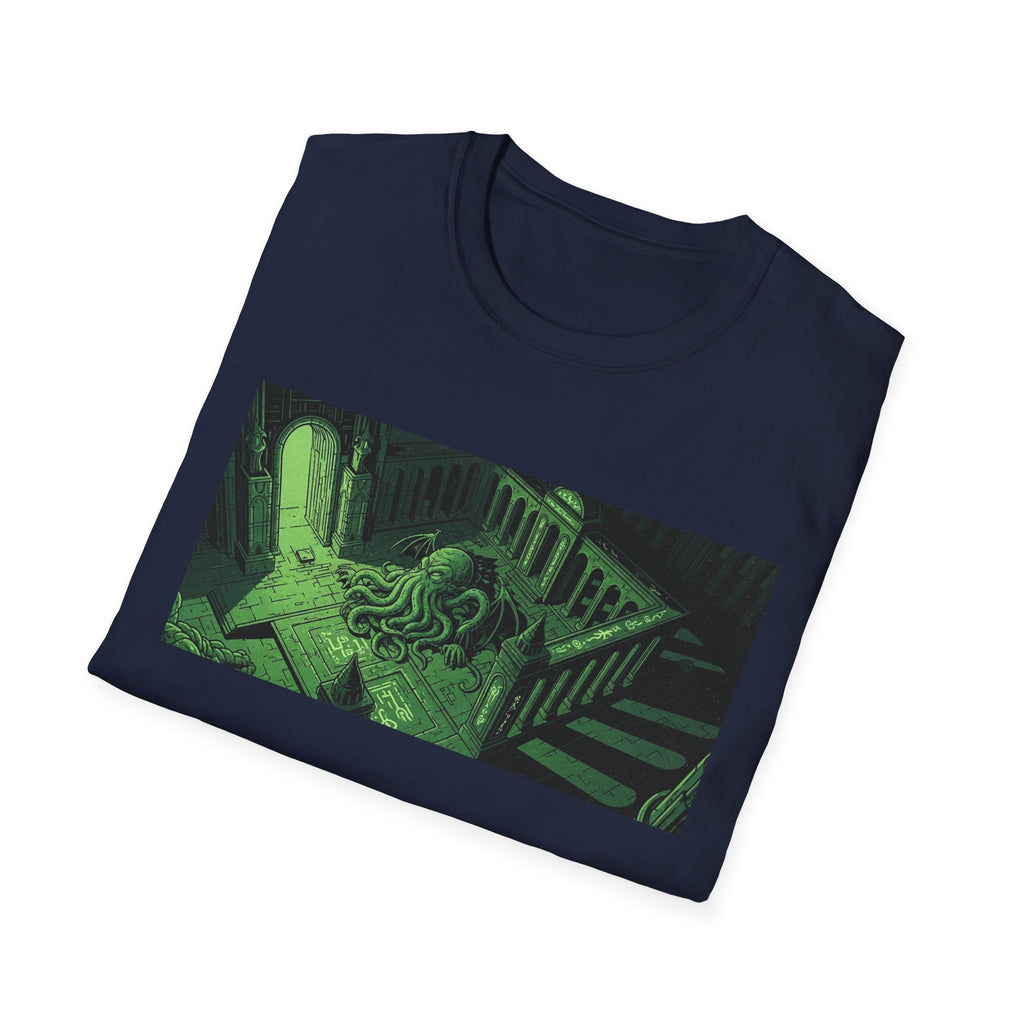 Unisex Softstyle T-Shirt with Creepy Nursery Design