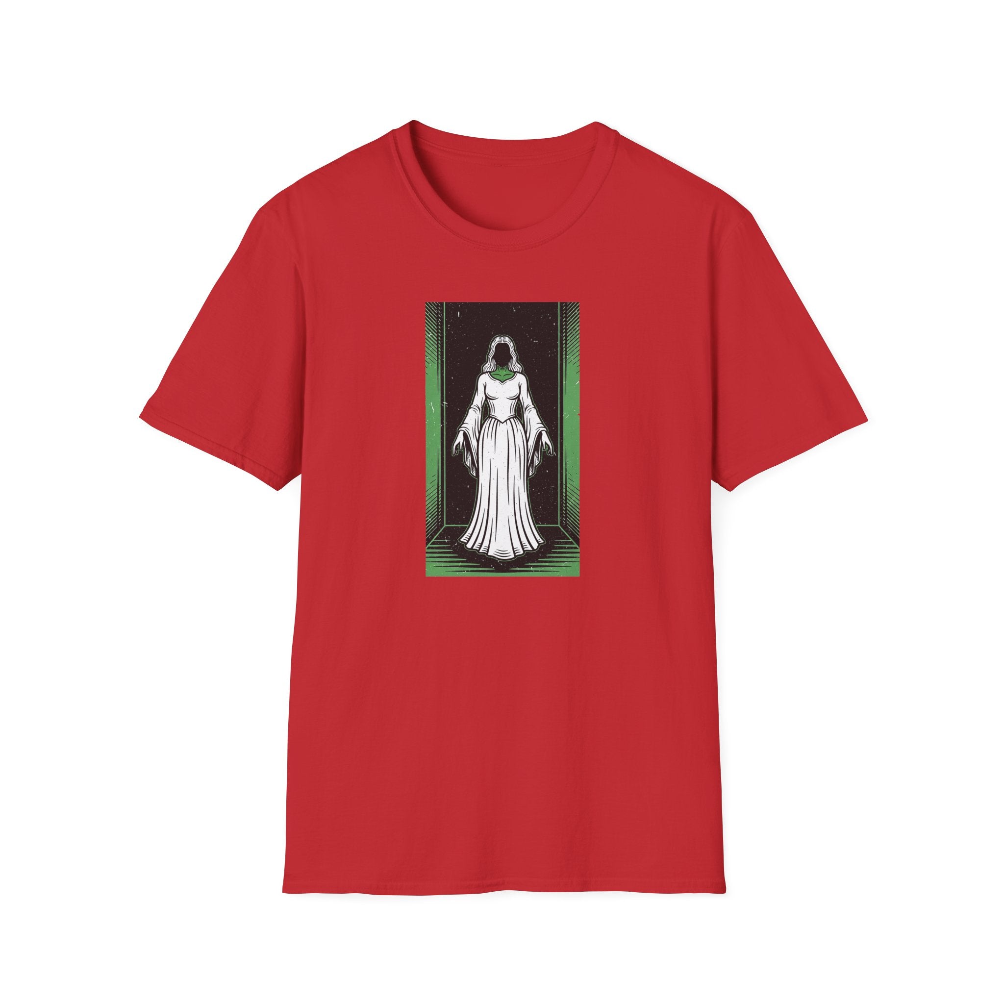 Mystical Green Hooded Figure T-Shirt