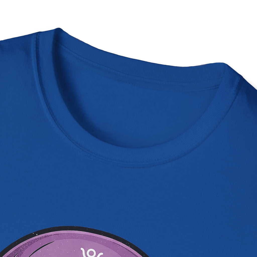 Purple Skull Graphic Tee for Halloween