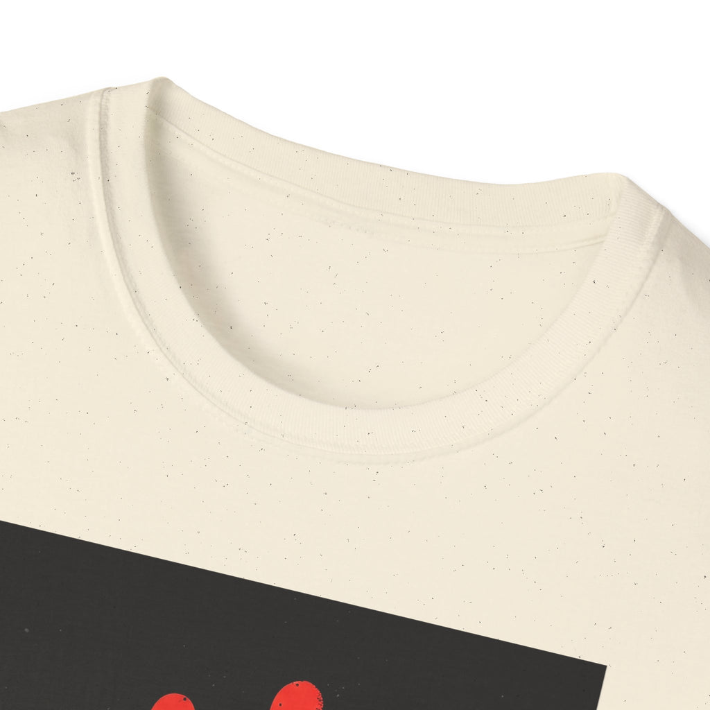 Bold Statement T-Shirt with Red Handprint Design