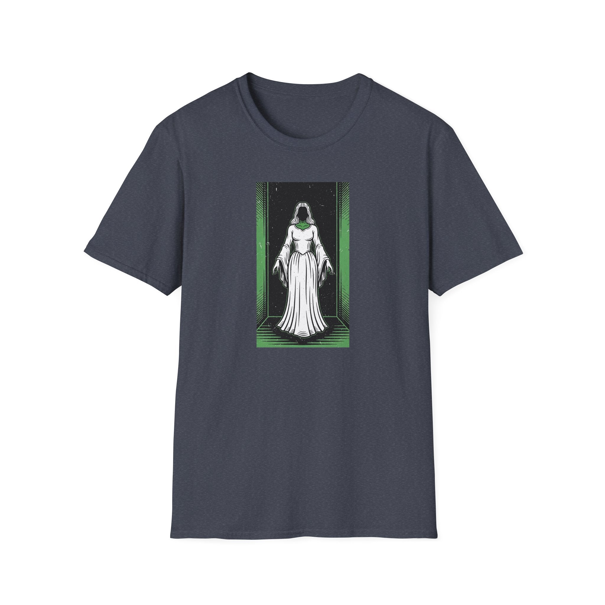 Mystical Green Hooded Figure T-Shirt