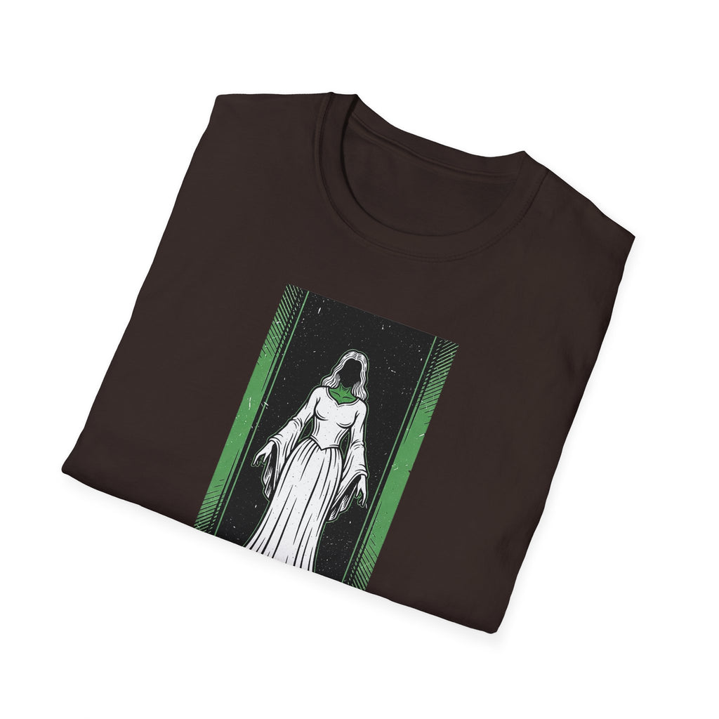 Mystical Green Hooded Figure T-Shirt