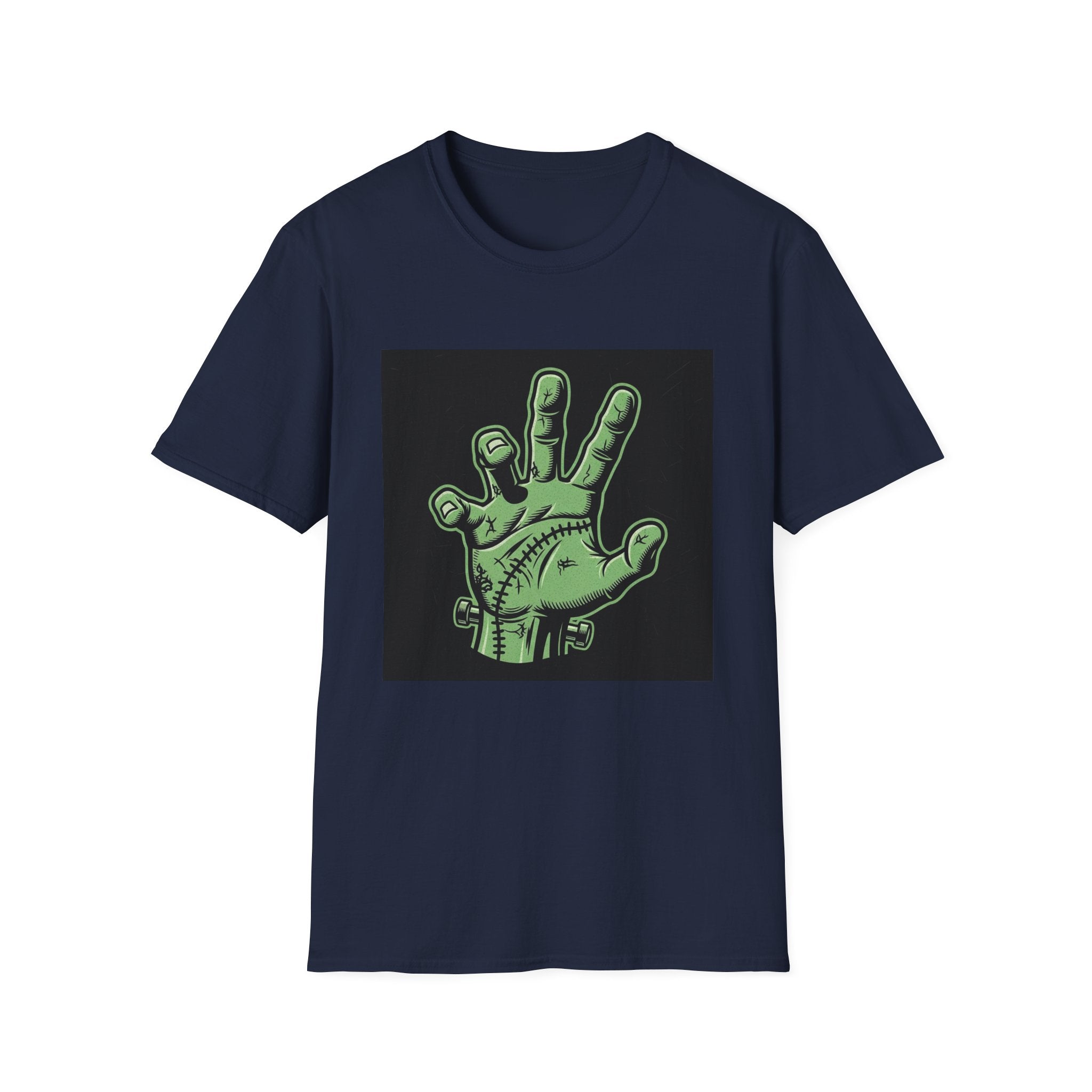 Frankenstein Hand Graphic Tee for Halloween