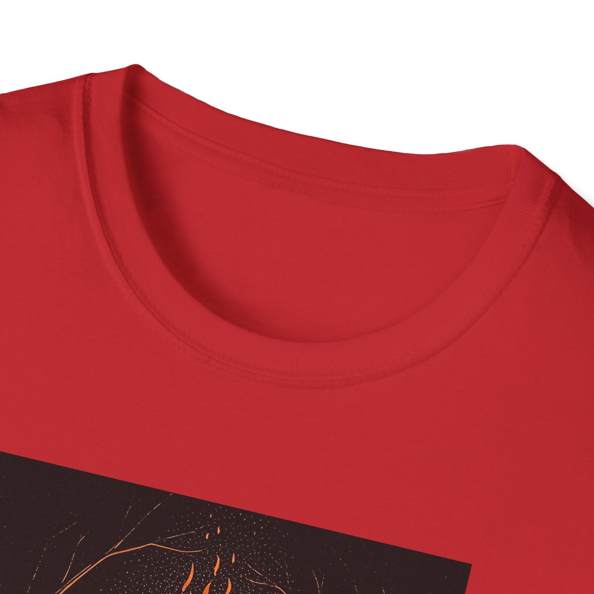 Unisex Graphic Tee with Fiery Scene