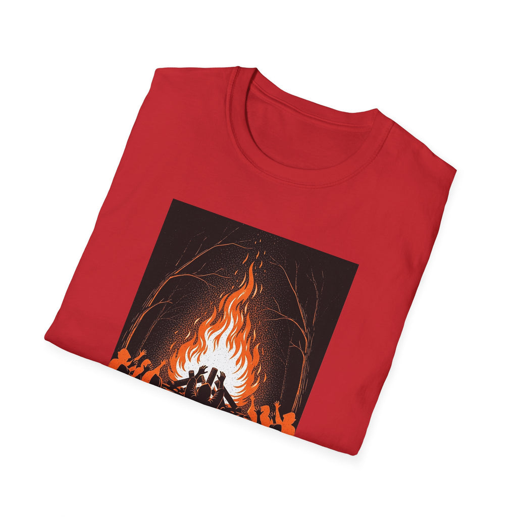 Unisex Graphic Tee with Fiery Scene